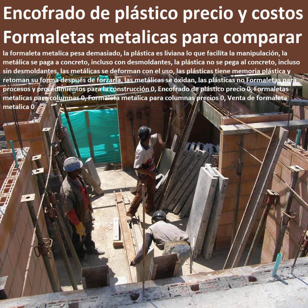 encofrados de concreto 0 entibados