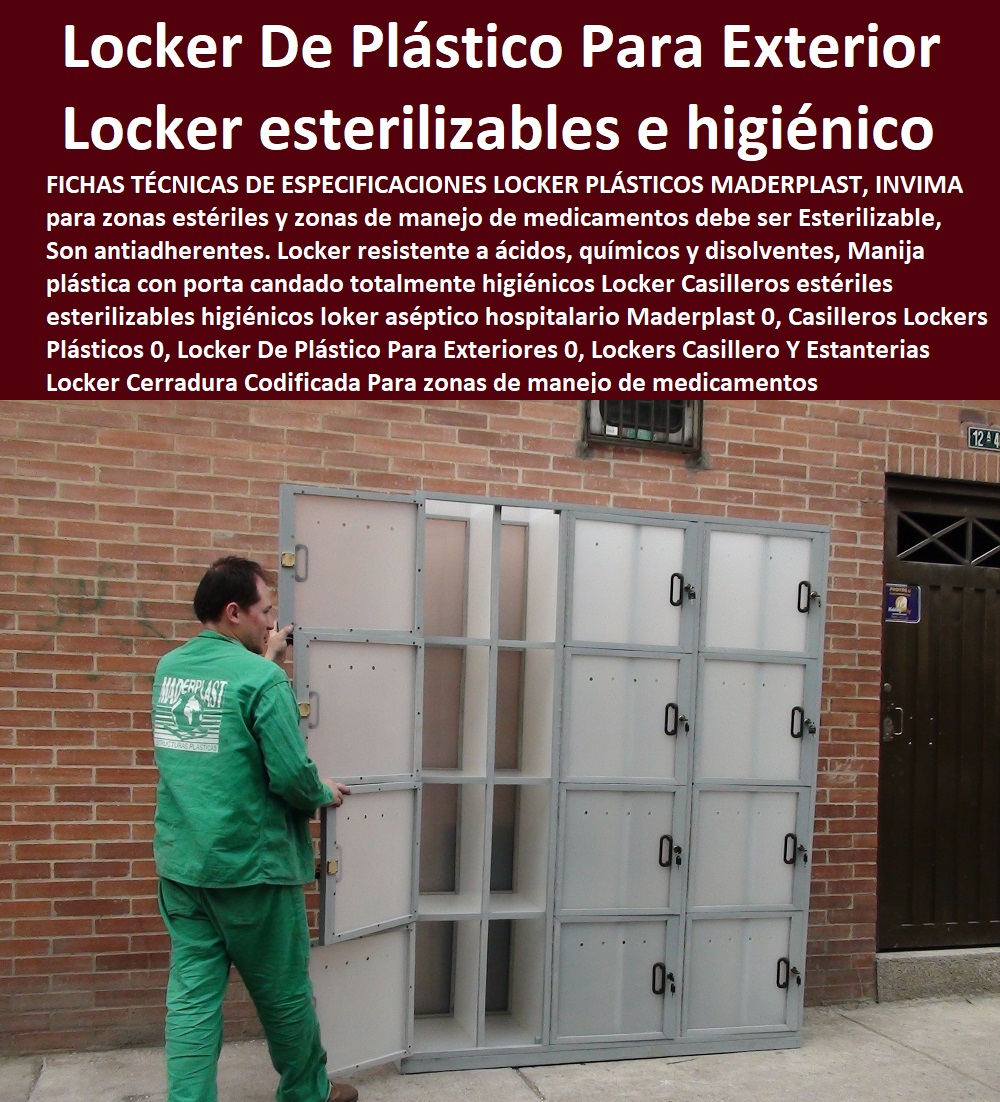 casilleros plasticos 0 lockers