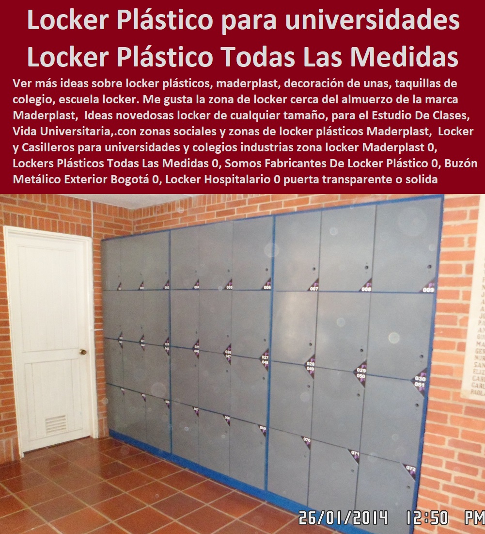 casilleros plasticos 0 lockers