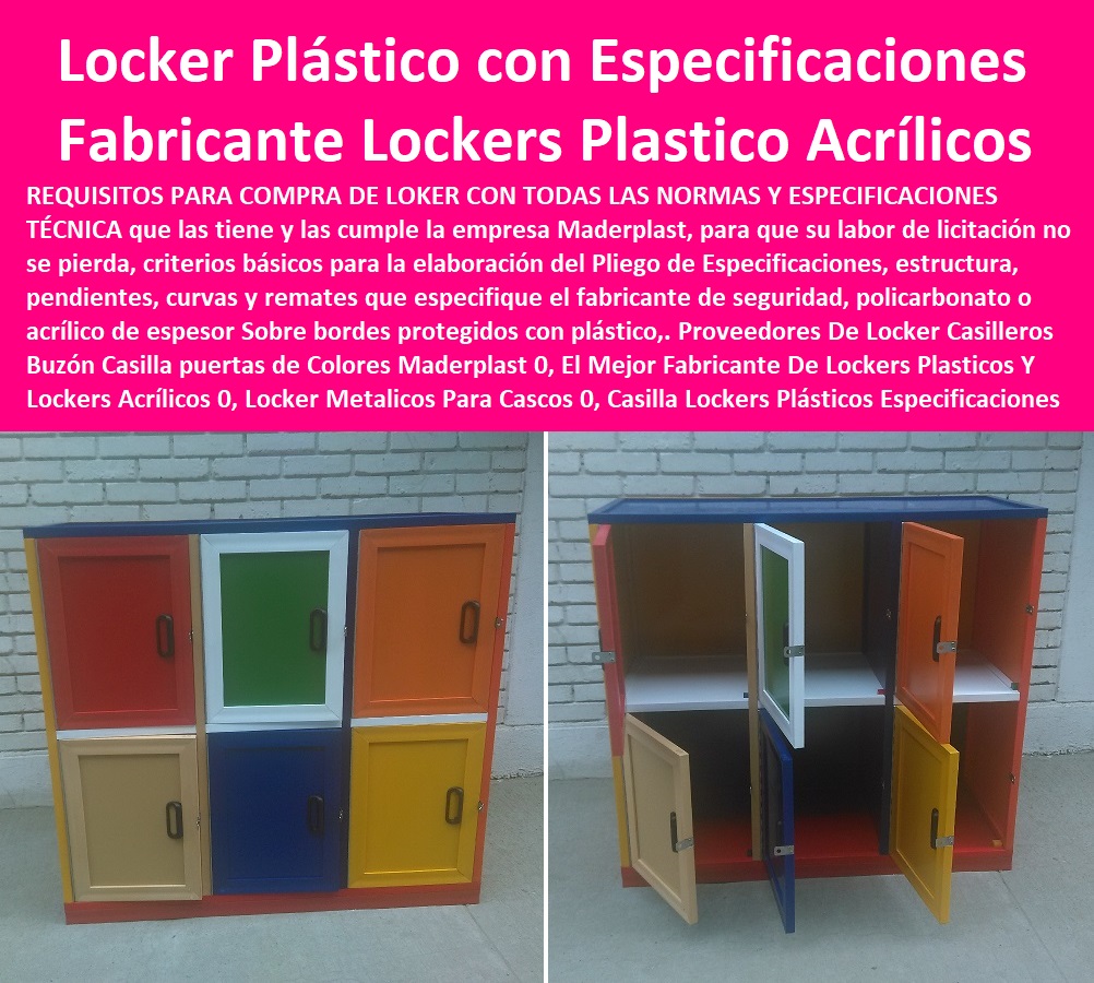 casilleros plasticos 0 lockers