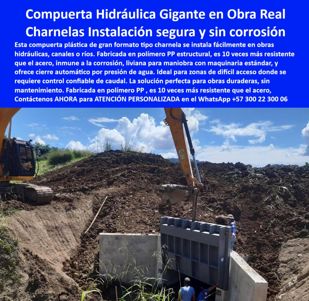 Instalación De Compuerta Charnela Gran Formato Para Obras Hidráulicas Maderplast 0 Compuerta plástica de gran formato Cómo se instala una compuerta hidráulica para río Válvula de seguridad hidráulica estructural Ptar PP 01 La imagen testifica la imponente Compuerta Hidráulica Gigante Maderplast en una obra real, evidenciando su instalación segura y una resistencia inigualable a la corrosión. Esta compuerta plástica de gran formato tipo charnela, fabricada con polímero PP estructural, no solo se instala con sorprendente facilidad en obras hidráulicas, canales o ríos, sino que es ¡10 veces más resistente que el acero e inmune a la corrosión! Su ligereza permite una maniobra sencilla con maquinaria estándar, y ofrece un cierre automático por la presión del agua. Ideal para zonas de difícil acceso que requieren un control de caudal absolutamente confiable. La solución perfecta de Maderplast para obras duraderas y libres de mantenimiento, garantizando protección y eficiencia por décadas, - Esta compuerta hidráulica gigante en obra real, instalación, actúa como una compuerta plástica gran formato que responde con excelencia en contextos de instalación-segura-fácil. Su construcción en polímero PP estructural alta resistencia convierte a esta tecnología en una alternativa técnica sin comparación, 100% aplicable como charnela plástica sin corrosión, 10x más resistente acero, garantizando un control confiable caudal difícil acceso con bajo costo operativo. - Diseñada para operar como cierre automático presión agua, esta compuerta se comporta como una verdadera compuerta auto-cerrante eficiente, ofreciendo soluciones inteligentes a quienes se preguntan ¿Cómo instalar una compuerta plástica de gran formato en un río? o ¿Qué compuerta hidráulica gigante es 10 veces más resistente que el acero?, - Gracias a su estructura liviana, permite maniobra con maquinaria estándar, cierre automático, siendo ideal como solución para represas plásticas, compuerta para canales resistentes, o como componente hidráulico anticorrosivo. La charnela gran formato obras hidráulicas permite a ingenieros y contratistas ejecutar obras de gran escala con velocidad, confiabilidad y sin riesgo de oxidación. - Actúa como una válvula de seguridad hidráulica estructural, funcional en PTAR, canales rurales, embalses y proyectos públicos de alta exigencia. Este sistema de control-caudal-automático brinda protección obras hídricas permanente, convirtiéndo en una herramienta esencial para ríos-canales-protección, respaldada por polímero-resistente-acero y validada por años de experiencia. - Además, esta solución responde perfectamente a inquietudes como ¿Dónde comprar charnelas sin corrosión para obras hidráulicas?, ¿Cuál es la mejor válvula de seguridad hidráulica estructural sin mantenimiento?, o ¿Necesito una compuerta liviana para maniobra con maquinaria estándar, cuál recomiendan? Su tecnología en diseño hidráulico sin mantenimiento y capacidad de mantenimiento-cero-compuertas la convierten en la mejor aliada para obras hidráulicas-duraderas. - Funciona con una arquitectura robusta como válvula-seguridad-estructural, ideal para sistemas expuestos a intemperie, que requieren inversión durabilidad extrema y una operación sin complicaciones. Su integración en proyectos es rápida y confiable gracias al diseño liviana maniobra maquinaria estándar, con desempeño probado en válvula de seguridad polimérica, apta para ser usada incluso en soluciones-plásticas-ingeniería complejas. - Finalmente, es la respuesta definitiva para control de caudal confiable, cero mantenimiento, con cierre automático por presión, operando como compuerta gigante hidráulica, desarrollada con criterio técnico para satisfacer proyectos exigentes, resistentes a la inmune a la corrosión fluvial, convirtiéndola en un hito en ingeniería de caudal sin fallos. Instalación De Compuerta Charnela Gran Formato Para Obras Hidráulicas Maderplast 0 Compuerta plástica de gran formato, - Cómo se instala una compuerta hidráulica para río, - Válvula de seguridad hidráulica estructural, Ptar PP