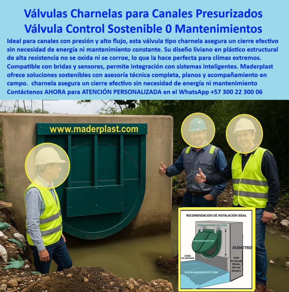 Supervisión Técnica de Válvulas Charnelas Instaladas Canales Hidráulicos Maderplast 0 Supervisores verifican instalación de compuerta válvulas industriales de canal Tecnología con inspección por dron estructuras Ptar PP 01 La imagen muestra a los supervisores verifican instalación de compuerta en una obra hidráulica, y no se trata de cualquier compuerta: es una de las válvulas charnelas para canales presurizados de Maderplast, diseñadas especialmente para garantizar un control sostenible con cero mantenimientos. Esta es la solución más avanzada y confiable del mercado para sistemas hidráulicos con presión constante y alto flujo, donde se necesita una compuerta para alta presión que funcione de forma automática y sin fallos. - Esta válvula tipo charnela segura cierre efectivo sin necesidad de energía, ni mantenimiento, lo que la convierte en una inversión sostenible de largo plazo. El secreto está en su construcción con plástico estructural de alta resistencia, que no se oxida ni se corroe, siendo ideal para soportar entornos hostiles. Su capacidad de resistir condiciones exigentes la hace perfecta para climas extremos, donde otras soluciones hidráulicas falla por fatiga de materiales o degradación. - Cada compuerta charnela de Maderplast está pensada para ofrecer soluciones sostenibles con asesoría técnica, incluyendo planos y acompañamiento en campo para garantizar que la instalación sea impecable desde el primer día. Esta asesoría-técnica-campo permite que las estructuras PTAR plásticas integren válvulas confiables sin modificar sus diseños, gracias a la compatibilidad con bridas y sensores, lo que permite una fácil integración con sistemas inteligentes de monitoreo o automatización. Así lo confirman los profesionales: Maderplast no solo entrega tecnología, entrega soporte y tranquilidad total. - ¿Qué válvula charnela es buena para canales presurizados sin mantenimiento? Sin duda, la respuesta es esta solución plástica, que combina durabilidad extrema en canal presurizado con tecnología con inspección por dron, lo que facilita el seguimiento técnico incluso en zonas remotas o de difícil acceso. Estas válvulas industriales de canal están pensadas para ser supervisadas y controladas remotamente, integrando eficiencia operativa con bajos costos de operación. - ¿Dónde encuentro válvulas industriales de canal compatibles con sensores? En Maderplast, cada producto está pensado para la gestión hídrica sin fallos, con componentes moldeados en plástico-alta-resistencia, diseñados específicamente para resistir químicos, presión interna, golpes y exposición permanente a la intemperie. Esta válvula industrial canal es exactamente lo que requieren los sistemas modernos de irrigación, alcantarillado y drenaje industrial: un componente anticorrosivo hidráulico que puede durar décadas sin mantenimiento. - ¿Cómo asegurar un cierre efectivo en alto flujo sin energía? Con una charnela segura de cierre efectivo, moldeada con ingeniería de precisión y fabricada bajo estándares técnicos que superan los requisitos de normativas urbanas e industriales. Estas válvulas charnelas presurizadas están hechas para durar, para resistir y para responder incluso en condiciones críticas de operación, sin interrupciones ni costos adicionales. - La tecnología desarrollada por Maderplast ofrece soluciones sostenibles hidráulicas que van más allá del producto: entregan reducción de costos operativos hidráulicos, mejora en los ciclos de mantenimiento, y una inversión confiable a largo plazo que garantiza control de flujo alto rendimiento. Y todo esto, con la posibilidad de integrarse con los sistemas SCADA más avanzados del sector, lo que hace que estas válvulas charnelas canales presurizados sean la elección número uno entre ingenieros y operadores hidráulicos. - ¿Cuál es la mejor solución para climas extremos y estructuras PTAR? La respuesta está en estas válvulas fabricadas en plástico estructural de alta resistencia, que combinan tecnología, sostenibilidad y asesoría técnica. Con cierre efectivo sin energía, estas compuertas no solo cumplen, superan las expectativas de los proyectos hidráulicos modernos. Supervisión Técnica de Válvulas Charnelas Instaladas Canales Hidráulicos Maderplast 0 Supervisores verifican instalación de compuerta, - válvulas industriales de canal, - Tecnología con inspección por dron, estructuras Ptar PP