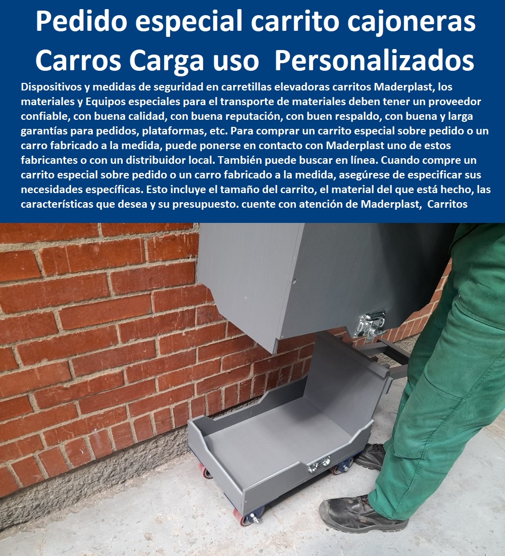 Carritos Especiales Sobre Pedido Carros Fabricados A La Medida Maderplast 0 diseños cajoneras Carro De Carga Manual Personalizados Resistente De Plástico 0 Carritos para venta en bodegas 0 Pedido especial carrito de Carrito de cajoneras Todo uso 0 Carritos Especiales Sobre Pedido Carros Fabricados A La Medida Maderplast 0 diseños cajoneras Carro De Carga Manual´ Personalizados Resistente De Plástico 0 Carritos para venta en bodegas 0 Pedido especial carrito de Carrito de cajoneras Todo uso