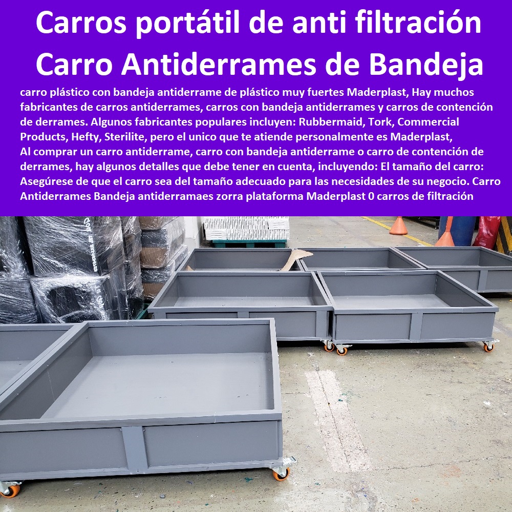 Carro Antiderrames Bandeja antiderramaes zorra plataforma Maderplast 0 carros de filtración portátil carro contención de derrames 0 Carritos bidones Dispensador Cubetos IBCs 0 carros de filtración portátil neumático 0 carros de filtración 0 Carro Antiderrames Bandeja antiderramaes zorra plataforma Maderplast 0 carros de filtración portátil carro contención de derrames 0 Carritos bidones Dispensador Cubetos IBC's 0 carros de filtración portátil neumático 0 carros de filtración 0