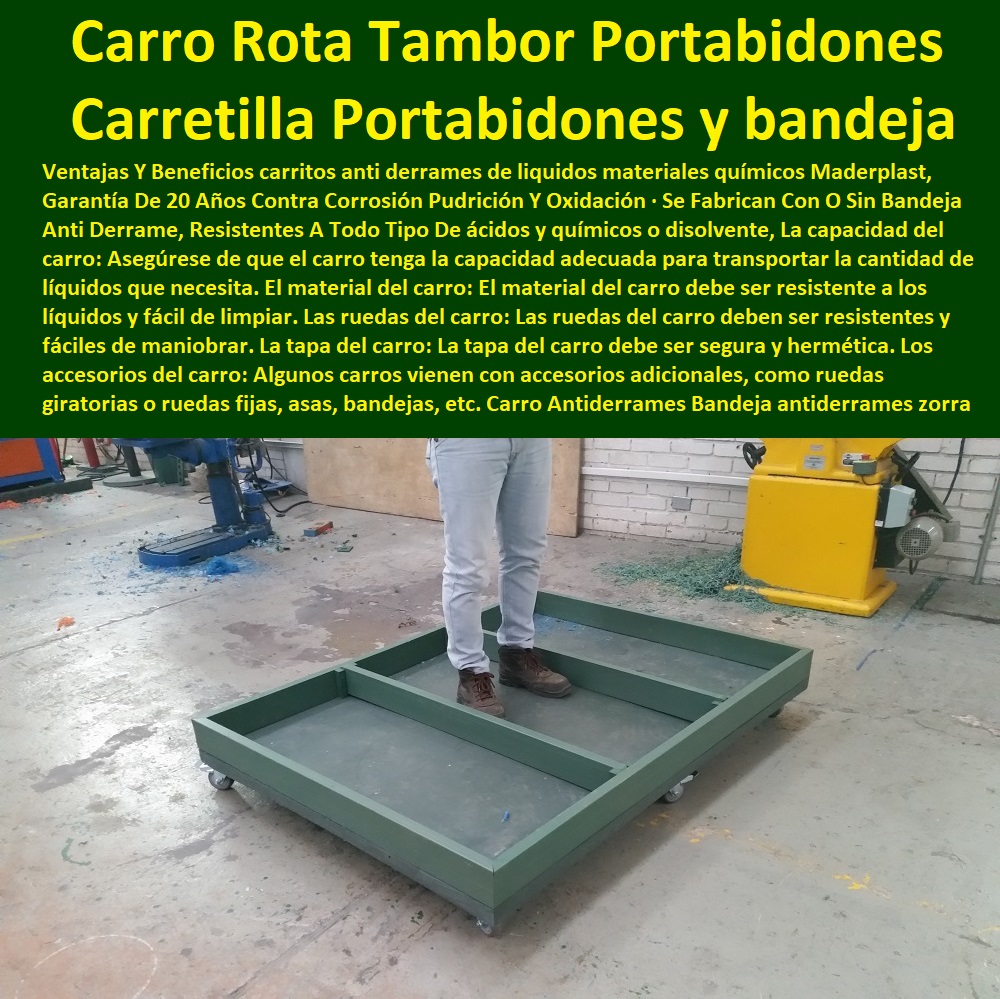 Carro Antiderrames Bandeja antiderrames zorra plataforma Maderplast 0 Carro de Servicio Multiuso 0 carros de filtración portátil fuera de línea 0 Carro Carretilla Portabidones carro con 3 bandejas 0 Carros Manuales Portabidones Con Rota Tambor 00 Carro Antiderrames Bandeja antiderrames zorra plataforma Maderplast 0 Carro de Servicio Multiuso 0 carros de filtración portátil fuera de línea 0 Carro Carretilla Portabidones carro con 3 bandejas 0 Carros Manuales Portabidones Con Rota Tambor 00