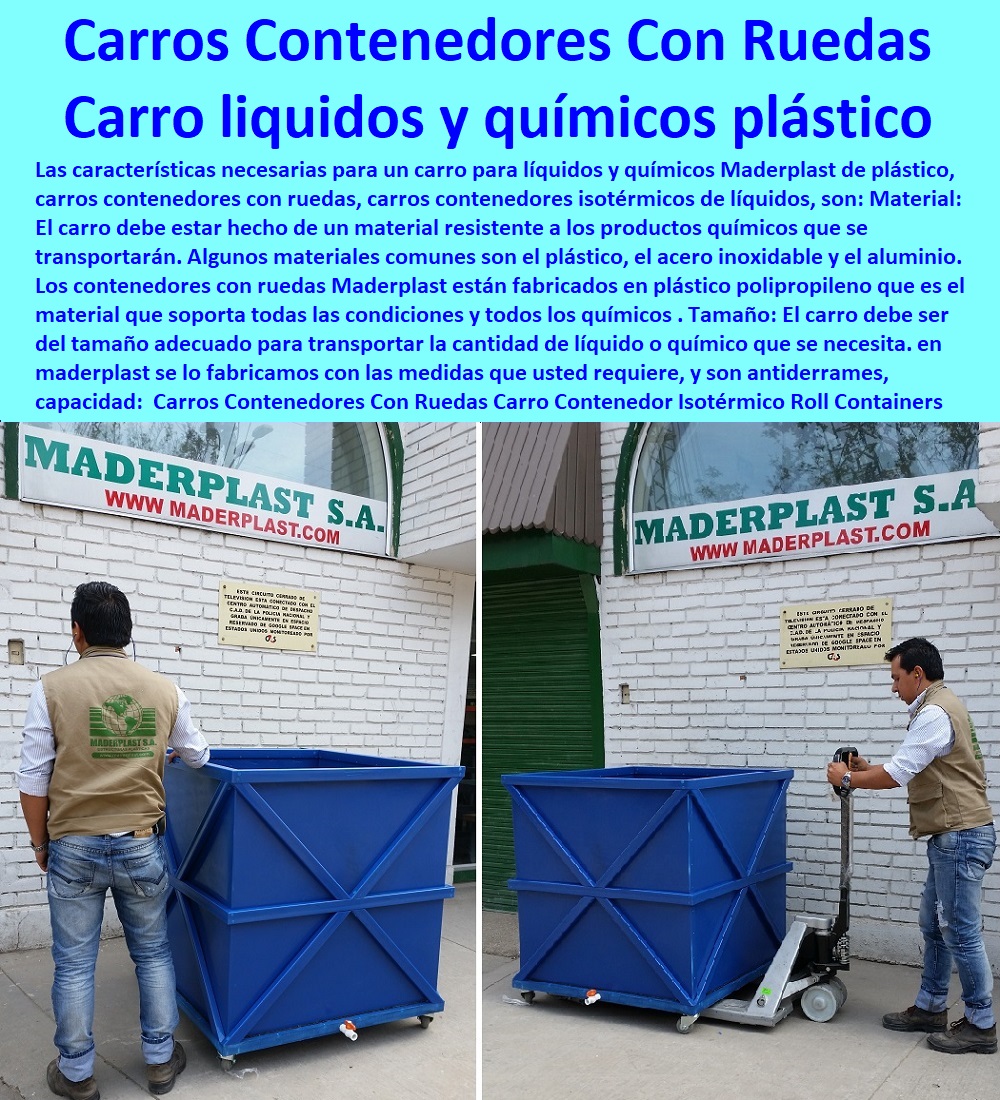 Carros Contenedores Con Ruedas Carro Contenedor Isotérmico líquidos Maderplast 0 Roll Containers 0 carretilla personalizados resistente De Plástico 0 suministro carros de liquidos y químicos plásticos fuertes 0 Fabrica De Carritos suministro 000 Carros Contenedores Con Ruedas Carro Contenedor Isotérmico líquidos Maderplast 0 Roll Containers 0 carretilla´ personalizados resistente De Plástico 0 FÁBRICA DE CARRITO DE TRANSPORTE MADERPLAST 0 Carretillas Industriales 0 Carro Plataforma 0 Carrito Manual De Carga 0  Carretilla De Carga 0 Carrito De Cocina De 3 Niveles 0 Carro Mini Surtidor De Plástico 0 Carritos Para Bidones. 0 Carretilla Plataforma Tambores 0 Carrito Auxiliar Restaurante 0 Diseño Y Fabricación Cajones 0 Carros Para Canastillas En Acero Inoxidable 0 Carreta Para Carga Canecas 0 Carros De Transporte 0 Zorra Para Transporte 0 Carretas De Carga Plegable 0 Carretilla De Carga Plegable 0 suministro carros de liquidos y químicos plásticos fuertes 0 Fabrica De Carritos suministro 000