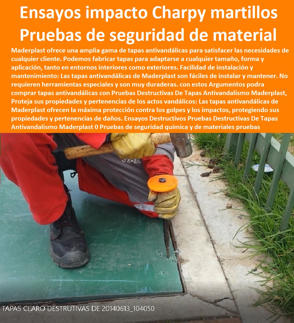 PRUEBAS Y ENSAYOS DE LABORATORIO 0 MEJORES MATERIALES MADERPLAST 0 CUÁL ES EL MEJOR MATERIAL 0 NUEVOS MATERIALES DE CONSTRUCCIÓN 0 Material Resistente Al Fuego 0 plástico resistente a altas temperaturas 0 Cuál es el mejor aislante térmico Placas de yeso laminado (PYL) 0 laboratorio resistencia de materiales Plásticos y compresión, 0 Fichas Técnicas De Laboratorio Pruebas Balísticas Todos 0 prueba de flexión en polímeros 0 como saber si es acero quirúrgico o fantasía 0 polipropileno es plástico 0 el mejor plástico Maderplast 0 Prueba de resistencia a la compresión del concreto plástico 0 Ensayos Destructivos Pruebas Destructivas De Tapas Antivandalismo Maderplast 0 Pruebas de seguridad química y de materiales 0 cuándo realizar pruebas destructivas 0 Sustancias indestructibles de plástico grafeno 0 Ensayos de impacto Charpy Ensayo 0  Ensayos Destructivos Pruebas Destructivas De Tapas Antivandalismo Maderplast 0 Pruebas de seguridad química y de materiales 0 ¿cuándo realizar pruebas destructivas 0 Sustancias indestructibles de plástico grafeno 0 Ensayos de impacto Charpy Ensayo