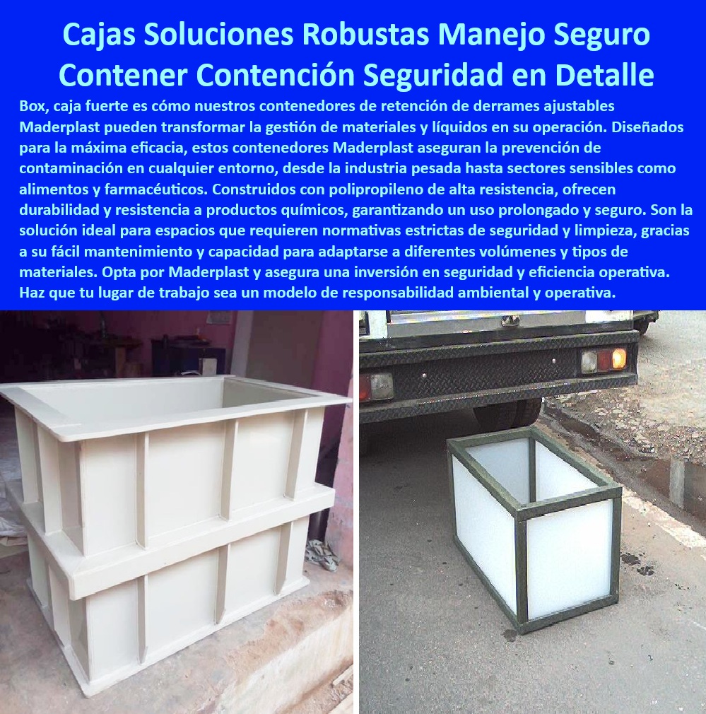 Caja contenedor Retención Derrames Contenedor Manejo Materiales Líquidos Maderplast Prevención de la contaminación: garantiza la seguridad en diversos entornos, - Bandeja antiderrames reforzada materiales peligrosos, - Seguridad Industrial, - Contención-Líquidos, - Almacenamiento seguro derrames cajas industriales, - ¿Qué sistemas existen para la prevención de contaminación por derrames en la industria farmacéutica?, - ¿Cómo puedo garantizar el cumplimiento normativo en el almacenamiento de líquidos tóxicos utilizando contenedores ajustables?, - Almacenamiento Seguro, - Necesito una bandeja antiderrames reforzada para materiales peligrosos, - Busco bandejas antiderrames reforzadas para el almacenamiento de líquidos peligrosos en la industria pesada, - Cumplimiento normativo almacenamiento de líquidos tóxicos, - Equipos de prevención contaminación líquidos almacenamiento, - Materiales de alta resistencia contenedores derrames, - Prevención contaminación alimentos farmacéuticos bandejas, - Contenedores modulares seguridad industrial derrames, - Caja-Almacenamiento-Líquidos, - Soluciones industriales contención líquidos tóxicos, - Cumplimiento: Adecuado para espacios con estrictas normas de seguridad y limpieza, - Durabilidad: Construido con polipropileno de alta resistencia, - Sistemas de almacenamiento de líquidos ajustables industriales, - ¿Cuáles son las ventajas de utilizar contenedores de polipropileno ajustables para el almacenamiento de líquidos en diversas industrias?, - Contenedores durabilidad líquidos alto riesgo, - Caja almacenamiento líquidos PP resistencia química, - Cumplimiento seguridad contenedores polipropileno, - Soluciones robustas manejo de materiales líquidos, - Prevención contaminación laboratorios farmacéuticos, - Sistemas de prevención de derrames industria pesada, - Bandeja-Antiderrames, - Bandejas reforzadas prevención derrames industria, - Derrames-Industriales, - ¿Qué tipo de caja de almacenamiento de líquidos de PP necesito para mi laboratorio?, - Contenedores derrames polipropileno ajustables modulares, - Contenedores ajustables diversas industrias químicas, - Protección ambiental derrames contenedores PP, - Fácil mantenimiento: simplifica la limpieza y el mantenimiento, - Equipos-Prevención-Contaminación, - Cumplimiento Normativo, - Estabilidad: Se adapta a diferentes volúmenes y tipos de materiales, - Base-Retención-Derrames, - Recomiéndame una caja de retención de derrames ajustable para la industria química, - ¿Dónde puedo comprar una base de retención de derrames ajustable?, - Caja contenedor retención derrames líquidos ajustables, - Estaciones trabajo seguras contención derrames líquidos, - Contenedores de polipropileno, - Almacenamiento de líquidos peligrosos cajas ajustables, - Base retención derrames ajustable seguridad industrial, - ¿Existen contenedores de polipropileno ajustables para el almacenamiento de líquidos tóxicos?, - Bandejas de contención derrames fáciles mantenimiento, - ¿Cuáles son los mejores equipos para la prevención de contaminación por líquidos?, - Seguridad detallada contención líquidos bandejas 0 Base de retención de derrames ajustable, - Equipos para prevención de contaminación, - Bandeja antiderrames reforzada, - Caja almacenamiento líquidos PP Caja contenedor Retención Derrames Contenedor Manejo Materiales Líquidos Maderplast 0 Base de retención de derrames ajustable Equipos para prevención de contaminación Bandeja antiderrames reforzada Caja almacenamiento líquidos PP Prevención de la contaminación: garantiza la seguridad en diversos entornos, - Bandeja antiderrames reforzada materiales peligrosos, - Seguridad Industrial, - Contención-Líquidos, - Almacenamiento seguro derrames cajas industriales, - ¿Qué sistemas existen para la prevención de contaminación por derrames en la industria farmacéutica?, - ¿Cómo puedo garantizar el cumplimiento normativo en el almacenamiento de líquidos tóxicos utilizando contenedores ajustables?, - Almacenamiento Seguro, - Necesito una bandeja antiderrames reforzada para materiales peligrosos, - Busco bandejas antiderrames reforzadas para el almacenamiento de líquidos peligrosos en la industria pesada, - Cumplimiento normativo almacenamiento de líquidos tóxicos, - Equipos de prevención contaminación líquidos almacenamiento, - Materiales de alta resistencia contenedores derrames, - Prevención contaminación alimentos farmacéuticos bandejas, - Contenedores modulares seguridad industrial derrames, - Caja-Almacenamiento-Líquidos, - Soluciones industriales contención líquidos tóxicos, - Cumplimiento: Adecuado para espacios con estrictas normas de seguridad y limpieza, - Durabilidad: Construido con polipropileno de alta resistencia, - Sistemas de almacenamiento de líquidos ajustables industriales, - ¿Cuáles son las ventajas de utilizar contenedores de polipropileno ajustables para el almacenamiento de líquidos en diversas industrias?, - Contenedores durabilidad líquidos alto riesgo, - Caja almacenamiento líquidos PP resistencia química, - Cumplimiento seguridad contenedores polipropileno, - Soluciones robustas manejo de materiales líquidos, - Prevención contaminación laboratorios farmacéuticos, - Sistemas de prevención de derrames industria pesada, - Bandeja-Antiderrames, - Bandejas reforzadas prevención derrames industria, - Derrames-Industriales, - ¿Qué tipo de caja de almacenamiento de líquidos de PP necesito para mi laboratorio?, - Contenedores derrames polipropileno ajustables modulares, - Contenedores ajustables diversas industrias químicas, - Protección ambiental derrames contenedores PP, - Fácil mantenimiento: simplifica la limpieza y el mantenimiento, - Equipos-Prevención-Contaminación, - Cumplimiento Normativo, - Estabilidad: Se adapta a diferentes volúmenes y tipos de materiales, - Base-Retención-Derrames, - Recomiéndame una caja de retención de derrames ajustable para la industria química, - ¿Dónde puedo comprar una base de retención de derrames ajustable?, - Caja contenedor retención derrames líquidos ajustables, - Estaciones trabajo seguras contención derrames líquidos, - Contenedores de polipropileno, - Almacenamiento de líquidos peligrosos cajas ajustables, - Base retención derrames ajustable seguridad industrial, - ¿Existen contenedores de polipropileno ajustables para el almacenamiento de líquidos tóxicos?, - Bandejas de contención derrames fáciles mantenimiento, - ¿Cuáles son los mejores equipos para la prevención de contaminación por líquidos?, - Seguridad detallada contención líquidos bandejas 0 Caja contenedor Retención Derrames Contenedor Manejo Materiales Líquidos Maderplast 0 Base de retención de derrames ajustable, - Equipos para prevención de contaminación, - Bandeja antiderrames reforzada, - Caja almacenamiento líquidos PP