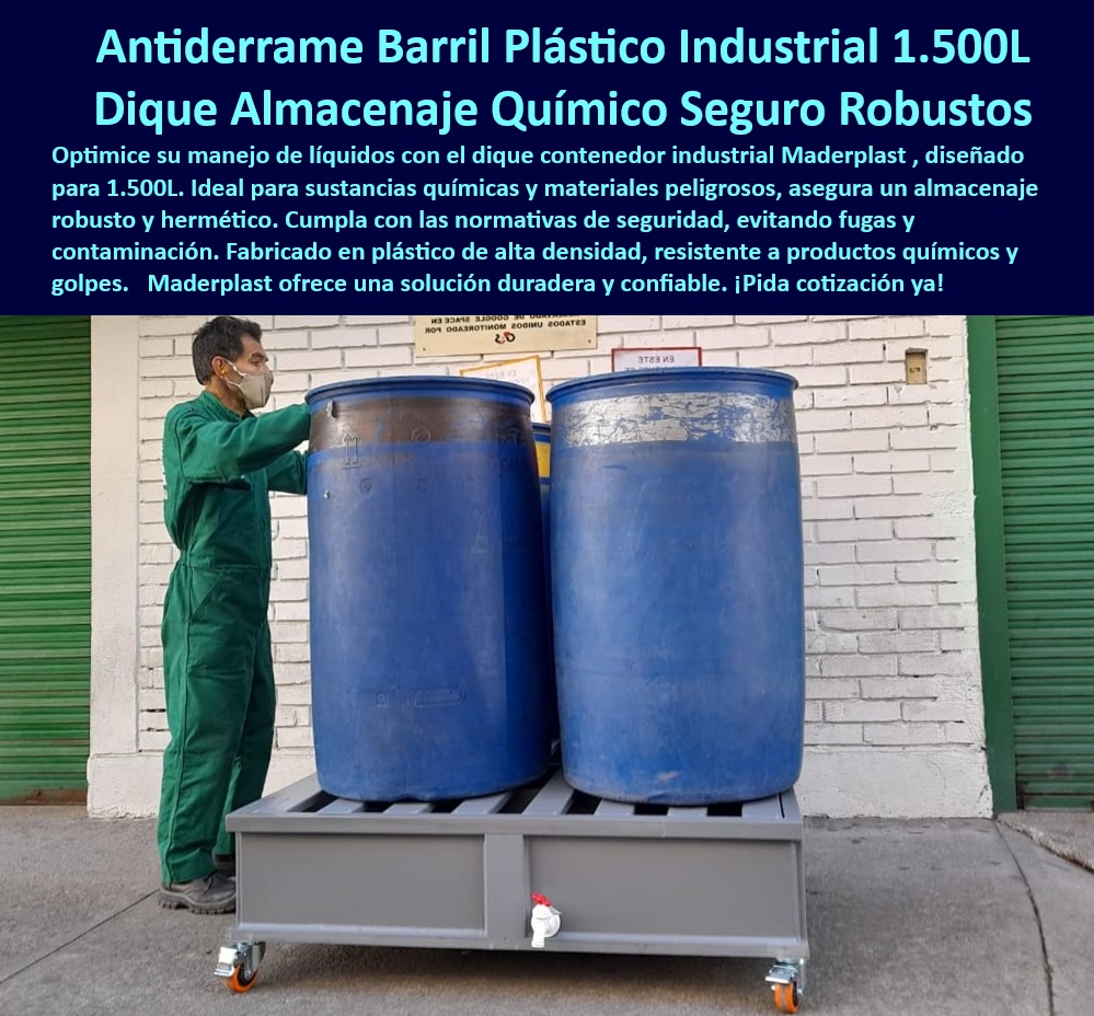 Contenedor Antiderrame Móvil box Caja Retención Sustancias Químicas Maderplast Diques industriales prevención contaminación líquidos, - Normas de seguridad, - Recomiéndame contenedores antiderrame para barriles de plástico de 1500 litros para la industria química, - Contenedor antiderrames, - Contenedores industriales derrames 1500 litros, - Soportes industriales tambores líquidos peligrosos, - Contenedores barriles alta capacidad industrial, - Contenedor plástico barriles industriales duraderos, - Diques seguridad industrial cumplimiento normas, - Sustancias tóxicas, - ¿Qué soluciones existen para el manejo seguro de líquidos industriales?, - Robusto y hermético: garantiza un almacenamiento seguro y sin fugas, - Contenedores barriles resistencia golpes químicos, - Contenedor antiderrame barril plástico industrial, - Dique almacenaje químico seguro robusto, - Almacenamiento de sustancias tóxicas alta seguridad, - Derrames-Industriales, - Unidades de almacenamiento de líquidos normativas seguridad, - Manejo de líquidos, - ¿Existen contenedores de plástico para barriles de almacenamiento de productos químicos?, - Contenedor plástico productos resistentes químicos, - Unidades de contención de sustancias corrosivas industriales, - Durabilidad: Proporciona una solución duradera y confiable, - ¿Cuáles son las ventajas de utilizar diques de almacenaje químicos robustos en comparación con otras soluciones?, - Barriles-Plásticos, - Unidades almacenaje seguro materiales peligrosos, - Cumplimiento: ayuda a cumplir con las normas de seguridad y prevenir la contaminación, - Almacenamiento seguro barriles líquidos tóxicos, - ¿Qué tipos de unidades de almacenamiento son adecuadas para sustancias tóxicas con control de derrames?, - Seguridad Industrial, - Necesito soportes industriales para tambores que contienen líquidos peligrosos, - ¿Dónde puedo comprar un contenedor antiderrame para barriles de plástico industrial?, - Soportes tambores manejo seguro industrias, - Contenedores derrames barriles transporte seguro, - Soluciones manejo líquidos peligrosos industriales, - Contenedor plástico barriles almacenamiento químico, - Gran capacidad: diseñado para contener 1.500 litros, - Diques químicos prevención fugas ambientales, - Busco soportes industriales para tambores que garantizan la seguridad en el manejo de líquidos peligrosos, - Almacenamiento-Químico, - Resistencia química: Fabricado con plástico de alta densidad resistente a productos químicos, - ¿Cuáles son las mejores unidades de almacenamiento para sustancias tóxicas?, - Soportes seguridad tambores contención derrames, - Almacenamiento hermético líquidos químicos industriales, - ¿Cómo puedo garantizar el almacenamiento seguro de barriles de líquidos químicos en mi planta industrial?, - Contención química, - Contenedor plástico alta densidad barriles, - Unidades de almacenamiento de sustancias tóxicas derrames, - Soportes contenedores sustancias químicas peligrosas, - Tambores industriales 0 Unidades de almacenamiento de sustancias tóxicas, - Soportes industriales tambores, - Contenedor de plástico barriles, - ¿Qué solución existe para manejar líquidos 0 Contenedor Antiderrame Móvil box Caja Retención Sustancias Químicas Maderplast 0 Unidades de almacenamiento de sustancias tóxicas Soportes industriales tambores Contenedor de plástico barriles Qué solución existe para manejar líquidos Diques industriales prevención contaminación líquidos, - Normas de seguridad, - Recomiéndame contenedores antiderrame para barriles de plástico de 1500 litros para la industria química, - Contenedor antiderrames, - Contenedores industriales derrames 1500 litros, - Soportes industriales tambores líquidos peligrosos, - Contenedores barriles alta capacidad industrial, - Contenedor plástico barriles industriales duraderos, - Diques seguridad industrial cumplimiento normas, - Sustancias tóxicas, - ¿Qué soluciones existen para el manejo seguro de líquidos industriales?, - Robusto y hermético: garantiza un almacenamiento seguro y sin fugas, - Contenedores barriles resistencia golpes químicos, - Contenedor antiderrame barril plástico industrial, - Dique almacenaje químico seguro robusto, - Almacenamiento de sustancias tóxicas alta seguridad, - Derrames-Industriales, - Unidades de almacenamiento de líquidos normativas seguridad, - Manejo de líquidos, - ¿Existen contenedores de plástico para barriles de almacenamiento de productos químicos?, - Contenedor plástico productos resistentes químicos, - Unidades de contención de sustancias corrosivas industriales, - Durabilidad: Proporciona una solución duradera y confiable, - ¿Cuáles son las ventajas de utilizar diques de almacenaje químicos robustos en comparación con otras soluciones?, - Barriles-Plásticos, - Unidades almacenaje seguro materiales peligrosos, - Cumplimiento: ayuda a cumplir con las normas de seguridad y prevenir la contaminación, - Almacenamiento seguro barriles líquidos tóxicos, - ¿Qué tipos de unidades de almacenamiento son adecuadas para sustancias tóxicas con control de derrames?, - Seguridad Industrial, - Necesito soportes industriales para tambores que contienen líquidos peligrosos, - ¿Dónde puedo comprar un contenedor antiderrame para barriles de plástico industrial?, - Soportes tambores manejo seguro industrias, - Contenedores derrames barriles transporte seguro, - Soluciones manejo líquidos peligrosos industriales, - Contenedor plástico barriles almacenamiento químico, - Gran capacidad: diseñado para contener 1.500 litros, - Diques químicos prevención fugas ambientales, - Busco soportes industriales para tambores que garantizan la seguridad en el manejo de líquidos peligrosos, - Almacenamiento-Químico, - Resistencia química: Fabricado con plástico de alta densidad resistente a productos químicos, - ¿Cuáles son las mejores unidades de almacenamiento para sustancias tóxicas?, - Soportes seguridad tambores contención derrames, - Almacenamiento hermético líquidos químicos industriales, - ¿Cómo puedo garantizar el almacenamiento seguro de barriles de líquidos químicos en mi planta industrial?, - Contención química, - Contenedor plástico alta densidad barriles, - Unidades de almacenamiento de sustancias tóxicas derrames, - Soportes contenedores sustancias químicas peligrosas, - Tambores industriales 0 Contenedor Antiderrame Móvil box Caja Retención Sustancias Químicas Maderplast 0 Unidades de almacenamiento de sustancias tóxicas, - Soportes industriales tambores, - Contenedor de plástico barriles, - ¿Qué solución existe para manejar líquidos 0