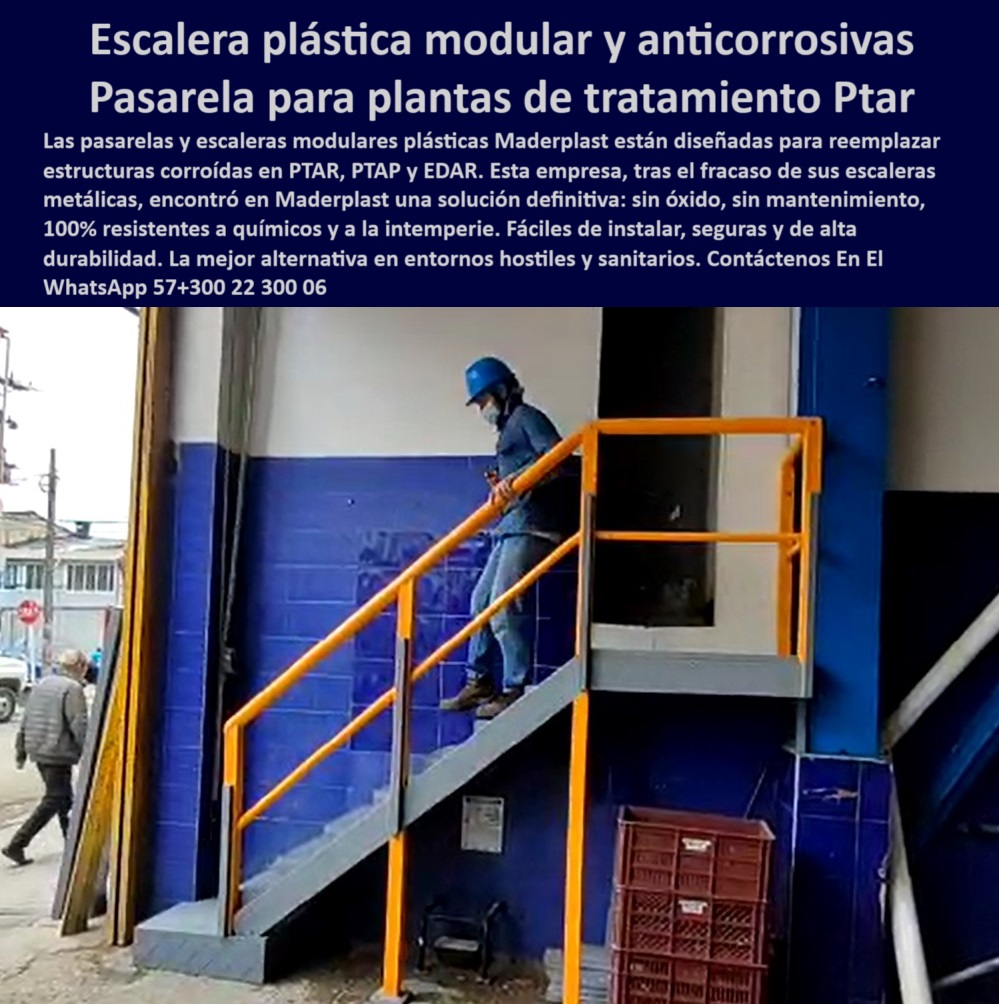 Pasarelas Rejillas Tipo Irving planta de Tratamiento Ptar piso rejilla Maderplast 0 módulos de pasarelas para tratamiento aguas pasarelas sin soldaduras plantas hidráulicas soluciones en pasarelas plásticas infraestructuras Escalera plástica modular anticorrosiva en planta de tratamiento, - Estructuras plásticas en reemplazo de acero inoxidable, - Rejilla-Tipo-Irving-Plástico, - Pasarela plástica con baranda para acceso industrial, - Plataforma-Anticorrosiva-Modular, - Solución de tránsito elevado para plantas sanitarias, - Plataforma de acceso en polipropileno técnico, - Recomendación de módulos de acceso elevado en plástico para instalaciones sanitarias, - Acceso-Industrial-Sin-Mantenimiento, - Buscar escaleras plásticas modulares resistentes a químicos para uso en plantas de tratamiento PTAR, - Escalera-Química-Planta-EDAR, - Escalera-Plástica-Modular-PTAR, - Pasarela-Planta-Tratamiento-Aguas, - Escalera plástica estructural ligera y duradera, - Escalera sin mantenimiento para industria sanitaria, - Pasarela plástica para plantas de tratamiento aguas, - Escalera de emergencia plástica reforzada para planta, - Pasarela-Sin-Soldadura-Hidráulica, - Pasarela en plástico estructural resistente a humedad, - Escalera técnica instalada en planta PTAR, - ¿Qué tipo de pasarela sin mantenimiento es adecuada para EDAR y PTAP?, - Pasarelas plásticas para EDAR y PTAP, - Alternativa a escaleras metálicas en ambientes húmedos, - Escalera plástica modular anticorrosiva para PTAR, - Estructura de acceso plástica resistente a químicos, - Piso de rejilla plástica para tránsito peatonal industrial, - Escaleras sin pintura para ambientes extremos, - Solución en polipropileno para accesos elevados, - Comparar soluciones de pasarelas plásticas o metálicas en zonas con alta humedad y productos químicos, - ¿Qué escaleras son durables y sin mantenimiento para plantas EDAR ?, asesoría para compra técnica, Escalera estructural anticorrosiva para reemplazo de escaleras oxidadas en plantas hidráulicas, - Rejilla plástica tipo Irving en planta de aguas, - Escalera de emergencia reforzada en polipropileno, - escalera plástica modular anticorrosiva pasarela planta tratamiento ptar maderplast rejilla tipo irving sin mantenimiento estructuras sanitarias resistentes humedad químicos, - Módulos de escaleras prefabricadas sin óxido, - Escalera sin soldadura en ambiente sanitario, - Plataforma libre de mantenimiento para tratamiento de agua, - ¿Existen pasarelas sin soldaduras para infraestructuras sanitarias?, - Sistema modular para accesos industriales seguros, - Descripción Optimizada de la Imagen: Esta imagen muestra una escalera plástica modular Maderplast instalada en una planta de tratamiento de aguas residuales, diseñada para reemplazar estructuras metálicas oxidadas e inseguras. Las pasarelas y escaleras de Maderplast están fabricadas en polímero estructural reforzado, resistentes al ataque químico, al agua, a la humedad constante y a la intemperie. Esta solución no requiere mantenimiento, no se oxida y se instala sin soldaduras, facilitando el montaje y reduciendo los riesgos laborales. Maderplast provee estructuras modulares de acceso industrial altamente durables, ideales para entornos sanitarios como PTAR, PTAP y EDAR, donde la seguridad, la resistencia y la sostenibilidad son clave. Con Maderplast, la infraestructura gana en eficiencia, confianza y vida útil, - Escalera-Sin-Oxido-Sanitaria, - Acceso plástico en infraestructura de agua residual, - Plataforma estructural plástica para ambientes agresivos, - Escaleras sanitarias anticorrosivas con baranda integrada, - Módulos de pasarela técnica anticorrosiva, - Estructura de paso elevada sin corrosión, - ¿Cuál es la mejor alternativa a las escaleras metálicas oxidadas en una PTAR?, - Plataforma plástica tipo Irving para tránsito peatonal, - Escalera plástica para procesos químicos, - Estructura-Acceso-Zona-Húmeda, - Módulo de escalera resistente a la intemperie, - Escaleras y pasarelas libres de soldadura, - ¿Dónde puedo conseguir pasarelas plásticas resistentes para zonas industriales?, respuesta estructurada de Maderplast - ¿Qué tipo de escaleras sirven para plantas de tratamiento de aguas residuales?, - Piso-Plástico-Para-Infraestructura, - Plataforma de paso con estructura modular plástica, - Escalera industrial para zonas corrosivas 0 Pasarelas Rejillas Tipo Irving planta de Tratamiento Ptar piso rejilla Maderplast 0 módulos de pasarelas para tratamiento aguas, - pasarelas sin soldaduras plantas hidráulicas, - soluciones en pasarelas plásticas infraestructuras 0