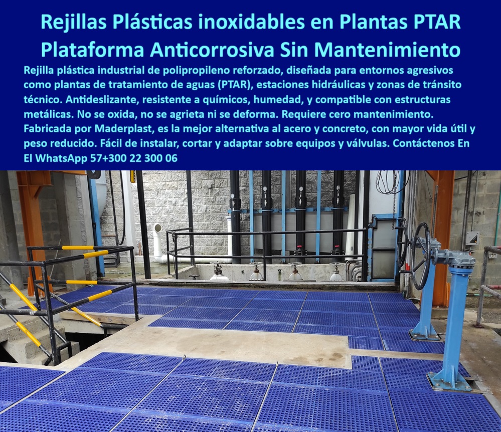 Rejilla Plástica Industrial Antideslizante Plantas De Tratamiento Rejillas Irving Maderplast 0 emparrillado plástico sin mantenimiento rejilla de paso plástica para entornos agresivos Rejilla plástica para tránsito peatonal PP Rejillas industriales plásticas resistentes a ambientes agresivos, - Rejilla de paso plástico para entornos industriales agresivos, - pisos plásticos visibles para estaciones hidráulicas, - pisos industriales plásticos fáciles de instalar, - sistemas de rejilla plástica para tránsito de personal, - emparrillado industrial para zonas de humedad, - plataformas industriales de tránsito plástico de alta durabilidad, - piso-plástico-antideslizante, - plataformas de polipropileno para plantas de tratamiento, - ¿Dónde venden emparrillado plástico para plantas de tratamiento?, - pisos industriales plásticos de alto tráfico, - emparrillados plásticos resistentes a corrosión y químicos, - ¿Qué piso plástico es ideal para tránsito peatonal industrial?, - rejillas de polipropileno para tránsito seguro industrial, - rejillas de paso resistentes para plantas de agua, - emparrillado modular plástico para zonas operativas, - sistemas de paso plástico para estaciones hidráulicas, - rejilla-plástica-para-plantas, - sistemas de emparrillado plástico para control operativo, - plataformas de paso plástico para plantas industriales, - soluciones-de-tránsito-plástico, - ¿Qué rejilla plástica sirve para zonas industriales agresivas?, - plataformas plásticas para áreas industriales, - emparrillado plástico reforzado para tránsito técnico, - soluciones plásticas de paso para zonas industriales húmedas, - rejillas plásticas para tránsito peatonal en plantas PTAR, - pisos industriales de polipropileno reforzado, - Emparrillado plástico anticorrosivo para plantas de tratamiento de aguas, - pisos-de-polipropileno-industrial, - Plataforma plástica de tránsito seguro para zonas químicas, - Descripción Optimizada de la Imagen: La imagen muestra un sistema de emparrillado plástico industrial, instalado en una estación hidráulica dentro de una planta de tratamiento de aguas PTAR. Estas plataformas de polipropileno reforzado están diseñadas para soportar ambientes extremadamente agresivos, resistiendo químicos, humedad constante y tránsito técnico continuo. Gracias a su estructura antideslizante y libre de mantenimiento, este emparrillado proporciona un paso seguro, durable y compatible con estructuras metálicas existentes. Fabricado por Maderplast, este sistema plástico es la mejor alternativa al acero y concreto tradicionales, eliminando riesgos de corrosión, agrietamiento o deformación, y extendiendo la vida útil de las infraestructuras industriales. Con una instalación fácil y adaptabilidad a diferentes configuraciones, las soluciones de Maderplast garantizan un tránsito seguro y optimizan los costos operativos en plantas industriales, hidráulicas y de tratamiento de aguas, - plataformas antideslizantes de plástico para plantas, - soluciones de pisos plásticos para estaciones hidráulicas, - ¿Qué plataformas plásticas resisten humedad y químicos?, - emparrillado industrial resistente a químicos, - sistemas de piso técnico en polipropileno, - pisos modulares anticorrosivos para plantas de tratamiento, - plataformas-de-paso-industrial, - rejilla de polipropileno para tránsito peatonal, - pisos plásticos industriales anticorrosivos para PTAP, - Soluciones de emparrillado plástico para estaciones hidráulicas, - soluciones de emparrillado plástico para tránsito técnico, - plataformas-plásticas-para-plantas, - plataformas plásticas reforzadas para zonas químicas, - pisos-industriales-resistentes-a-químicos, - plataformas de tránsito plástico visibles para plantas PTAR, - plataformas plásticas antideslizantes resistentes a químicos, - ¿Dónde consigo rejillas plásticas antideslizantes para plantas PTAR?, - emparrillados-industriales-de-polímero, - pisos técnicos de polipropileno resistentes, - pisos plásticos resistentes a humedad y químicos, - emparrillado-plástico-industrial, - rejillas-anticorrosivas-industriales, - rejillas visibles para zonas de operación industrial, - rejilla antideslizante para entornos industriales agresivos, - emparrillado plástico industrial sin mantenimiento 0 Rejilla Plástica Industrial Antideslizante Plantas De Tratamiento Rejillas Irving Maderplast 0 emparrillado-plástico-sin-mantenimiento, - rejilla de paso plástica para entornos agresivos, - Rejilla plástica para tránsito peatonal PP