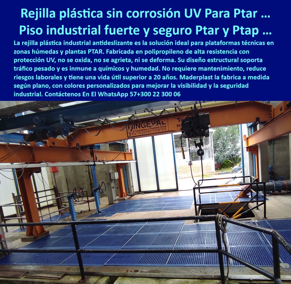 Rejilla Plástica Industrial Antideslizante Plantas De Tratamiento Rejillas Irving Maderplast 0 rejilla plástica industrial antideslizante plataforma plástica industrial con protección UV rejilla plástica antiderrapante Ptar PP pisos técnicos plásticos para zonas críticas industriales, - ¿Qué rejilla plástica soporta tráfico pesado en plantas ?, alternativa superior, rejilla de polipropileno para ambientes agresivos, - rejilla-plástica-industrial, - plataformas de paso elevado anticorrosivas, - rejilla antiderrapante para tránsito en plantas de agua, - Soluciones de plataformas plásticas técnicas para control de tránsito, - pisos de polipropileno resistentes al sol y humedad, - sistemas de emparrillado para ambientes industriales extremos, - plataformas plásticas visibles para tránsito de maquinaria, - pisos-industriales-para-ptar, - ¿Qué rejilla antiderrapante sirve para plantas PTAR?, - plataformas plásticas durables para control operativo, - emparrillado plástico reforzado para zonas operativas, - soluciones-de-piso-para-zonas-técnicas, - pisos-visibles-industriales, - rejilla antiderrapante plástica para plantas PTAR, - pisos plásticos de alta resistencia para plantas PTAR, - rejillas industriales para tránsito seguro en PTAP, - plataformas plásticas resistentes a humedad y corrosión, - Rejillas plásticas resistentes a tránsito pesado en plantas PTAR, - soluciones de emparrillado plástico para tránsito técnico, - Rejilla antiderrapante de polipropileno para zonas industriales húmedas, - plataformas-de-polipropileno-industrial, - plataformas industriales antideslizantes para zonas químicas, - ¿Dónde venden plataformas plásticas con protección UV industrial?, - rejillas de tránsito pesado para plantas industriales, - soluciones de paso seguro en plantas PTAR, - Descripción Optimizada de la Imagen: La imagen muestra una instalación de plataformas plásticas industriales diseñadas para tránsito seguro en una planta de tratamiento de aguas. Estas rejillas están fabricadas en polipropileno reforzado con protección UV, brindando alta resistencia contra exposición solar, humedad, químicos agresivos y tráfico técnico pesado. El diseño antideslizante de estas plataformas garantiza seguridad operativa, reduce riesgos laborales y prolonga la vida útil de la infraestructura, eliminando la necesidad de mantenimiento constante. Fabricadas por Maderplast, estas soluciones innovadoras cumplen las normativas industriales más exigentes, ofreciendo pisos visibles, modulares y adaptables a proyectos de plantas PTAR, PTAP y zonas técnicas industriales. La alta ingeniería de Maderplast asegura un tránsito industrial eficiente, mayor seguridad para operarios y una infraestructura más duradera y económica frente a soluciones tradicionales de concreto o acero. Maderplast reafirma su compromiso con la innovación industrial, brindando productos sostenibles, resistentes y altamente rentables, - rejillas industriales plásticas con larga vida útil, - plataformas plásticas reforzadas para plantas sanitarias, - sistemas de paso plástico para áreas industriales, - Plataforma plástica industrial con protección UV para plantas de tratamiento, - ¿Qué piso plástico es ideal para zonas húmedas y técnicas?, - rejilla-antiderrapante-para-industria, - soluciones de piso plástico para plantas de tratamiento, - plataformas técnicas de tránsito plástico, - ¿Dónde comprar pisos plásticos industriales de alta resistencia?, - plataforma plástica reforzada con protección UV industrial, - rejillas visibles resistentes a químicos, - sistemas de paso plástico para zonas operativas, - plataformas técnicas de polipropileno para tránsito industrial, - piso-antideslizante-industrial, - pisos técnicos plásticos para tránsito de maquinaria, - plataformas-plásticas-con-protección-UV, - pisos técnicos de polipropileno reforzado, - rejillas plásticas de alta visibilidad para industrias, - pisos plásticos industriales libres de mantenimiento, - pisos plásticos industriales resistentes a tráfico pesado, - rejilla plástica industrial antideslizante para zonas húmedas, - Sistemas de piso plástico para ambientes industriales exigentes, - pisos-plásticos-anticorrosivos, - pisos de polipropileno con resistencia UV y química, - pisos industriales con resistencia UV, - emparrillado-plástico-para-tránsito, - rejilla industrial plástica de polipropileno 0 Rejilla Plástica Industrial Antideslizante Plantas De Tratamiento Rejillas Irving Maderplast 0 rejilla-plástica-industrial-antideslizante, - plataforma-plástica-industrial-con-protección-UV, - rejilla-plástica-antiderrapante-Ptar PP