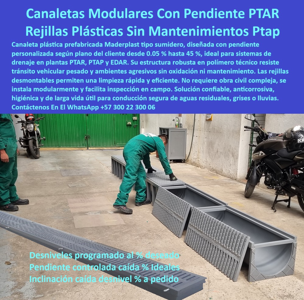Sumidero Canal Rejilla Modular Desagües Canales Rejillas Ptap Ptar Edar Maderplast 0 canaleta plástica para aguas negras rejillas desmontables limpieza rápida canaletas sin mantenimiento para aguas residuales canal con Ptar drenaje técnico con inclinación definida para evacuación, - canal pluvial reforzado sin soldaduras ni grietas, - sumidero de polipropileno con caída definida, - canaletas reforzadas sin mantenimiento para plantas PTAR, - canal-de-desagüe-con-drenaje-eficiente, - canaletas plásticas con caída programada para aguas residuales, - canaleta-personalizada-según-plano, - drenaje con pendiente hidráulica en polímero técnico, - rejilla desmontable higiénica para canales industriales, - canaleta anticorrosiva con caída exacta sin mantenimiento, - sumidero-industrial-con-inclinación-controlada, - canaleta prefabricada con pendiente a medida, - sistema-plástico-modular-sin-mantenimiento, - canaletas-plasticas-modulares-con-inclinacion-personalizada-rejillas-desmontables-drenaje-industrial-sin-mantenimiento-ptar-escorrentia-sumidero-tecnico, - canaleta plástica con caída visible, - rejilla desmontable para limpieza técnica rápida, - desagüe técnico con control de pendiente al milímetro, - sistema de desagüe modular a medida, - sistemas de canalización fabricados bajo especificación técnica, - solución en desagüe con inclinación controlada por cliente, - canal pluvial con inclinación diseñada sobre plano, - canal plástico de alta durabilidad para EDAR, - canal con pendiente controlada para escorrentías agresivas, - canaleta-plástica-con-pendiente-personalizada, - canal sumidero con inclinación a pedido para plantas PTAP, - canal reforzado plástico para aguas negras y grises, - rejilla-plástica-para-zonas-corrosivas, - canal técnico industrial con limpieza fácil, - canal prefabricado plástico con caída exacta por plano, - canal estructural con inclinación específica para lodos, - canaletas resistentes para líquidos corrosivos sin filtración, - drenaje plástico con caída para escorrentía industrial, - canales plásticos sin mantenimiento para zonas industriales, - canal prefabricado para aguas industriales, - canal de drenaje reforzado sin óxido, - ¿Qué canaleta es mejor para evitar mantenimiento en aguas residuales ?, validado por ingeniería, canal-industrial-para-aguas-residuales-ptar, - canal tipo sumidero con caída a medida para PTAR, - rejillas desmontables sobre canal plástico, - pendiente en canal de escorrentía técnica, - canal-plástico-con-inclinación-diseñada, - inclinación personalizada para captación de líquidos, - canaleta personalizada para tránsito peatonal o vehicular, - sistema de canal con rejilla desmontable higiénica, - ¿Qué canal tiene rejilla desmontable para limpieza rápida?, Recomendación profesional para - ¿Dónde consigo canaletas con caída personalizada para aguas negras?, - rejilla-desmontable-para-limpieza-rápida, - canal de captación en polímero con inclinación prediseñada, - pendiente-hidráulica-en-canal-prefabricado, - ¿Quién fabrica canales con inclinación a medida para plantas PTAR?, Solución técnica definitiva en - ¿Dónde venden desagües con pendiente diseñada para lodos industriales?, - Descripción Optimizada de la Imagen Es: La imagen muestra un sistema de canaletas plásticas reforzadas Maderplast con pendiente personalizada fabricada según plano del cliente, ideal para plantas PTAR, PTAP y EDAR. Este innovador sistema permite configurar la caída hidráulica deseada desde 0.05% hasta 45%, garantizando un flujo eficiente en el manejo de aguas residuales, grises o lluvias. Las rejillas desmontables permiten una limpieza rápida y sin herramientas, sin necesidad de obra civil pesada. Maderplast es el único fabricante capaz de producir canaletas con inclinación programada a medida, fabricadas en polímero técnico de alta resistencia, sin mantenimiento y resistentes a la corrosión. Maderplast marca la diferencia en soluciones de drenaje inteligentes, adaptadas a cada necesidad, - solución de canal pluvial industrial sin mantenimiento, - sumidero modular con rejilla plástica sin óxidos, - canales de inspección plástica con drenaje eficiente, - sistema modular con pendiente personalizada para desagüe, - solución plástica modular para zonas húmedas 0 Sumidero Canal Rejilla Modular Desagües Canales Rejillas Ptap Ptar Edar Maderplast 0 canaleta plástica para aguas negras, - rejillas desmontables limpieza rápida, - canaletas sin mantenimiento para aguas residuales,- canal con Ptar