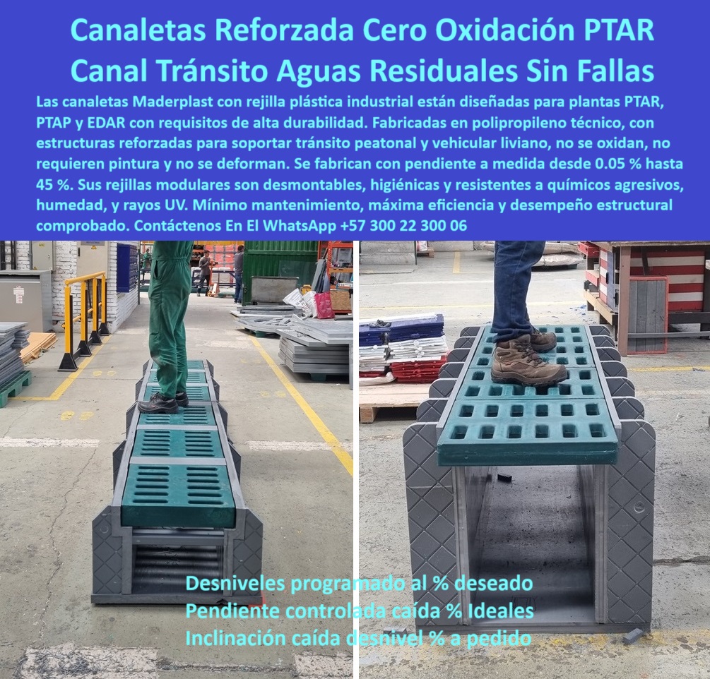 Sumidero Canal Rejilla Modular Desagües Canales Rejillas Ptap Ptar Y Edar Maderplast 0 Dónde encuentro canaletas reforzadas con rejillas para PTAR Rejillas plásticas industriales de alta resistencia Qué tipo captación en PTAR sistema de escorrentía con diseño técnico, - ¿Qué rejilla plástica sirve para desagüe con desnivel?, - Respaldo técnico con experiencia - canal reforzado para PTAR y EDAR, - rejillas-de-desagüe-para-zonas-húmedas, - canal de polipropileno con desnivel programado para flujo eficiente, - sistema-de-canal-con-inclinación-programada, - canal de alta durabilidad con caídas prefabricadas a medida, - canaletas-plasticas-modulares-pendiente-personalizada-desnivel-programado-drenaje-industrial-ptar-rejilla-reforzada-antioxidante-escorrentia-eficiente, - drenaje-modular-con-caída-ajustada, - desagüe técnico con pendiente definida, - Descripción Optimizada de la Imagen Es: La imagen muestra un sistema de canaletas reforzadas con rejillas plásticas Maderplast, diseñado especialmente para plantas PTAR, PTAP y EDAR que requieren evacuación eficiente de líquidos con pendiente controlada. Maderplast es el único fabricante capaz de ofrecer canales modulares con inclinación a pedido, caídas desde 0.05% hasta 45%, adaptadas al plano técnico del cliente. Estas canaletas se fabrican en polipropileno técnico con estructuras resistentes al tránsito peatonal o vehicular, sin oxidarse ni deformarse. Con Maderplast, el cliente decide el grado de pendiente, y nosotros lo fabricamos con exactitud y durabilidad comprobada. Maderplast es sinónimo de precisión, eficiencia y rendimiento industrial, - pendiente para canal de captación en pisos técnicos, - canaleta con caída programada para zonas industriales, - canal-industrial-con-inclinación-variable, - pendiente hidráulica precisa en canales modulares Maderplast, - ¿Dónde venden canales con pendiente controlada para plantas de agua ?, asesoría para compra técnica, canaleta industrial para captación aguas químicas con caída exacta, - sumidero plástico con caída continua para líquidos industriales, - sistema de rejilla para caída gravitacional exacta, - sistema modular de drenaje con inclinación ajustable, - canaleta-reforzada-para-aguas-residuales, - rejilla plástica con estructura resistente a químicos agresivos, - ¿Dónde puedo comprar canaletas con pendiente programada para PTAR?, - canaletas reforzadas para plantas de tratamiento aguas residuales, - sumidero técnico con pendiente personalizada, - canaletas-modulares-plásticas-maderplast, - canal de escurrimiento con pendiente personalizada sin mantenimiento, - canal-plástico-a-medida-para-ptar, - canal plástico modular con inclinación, - ¿Qué canal tiene caída personalizada para escorrentías industriales?, - canaletas plásticas con pendiente personalizada para desagüe industrial, - rejilla desmontable para drenaje estructural, - sistema modular de drenaje con pendiente definida por cliente, - canal industrial plástico con pendiente prefabricada para aguas residuales, - canal industrial con inclinación para evacuación eficiente, - drenaje estructurado plástico resistente a rayos UV, - sumidero-plástico-con-desnivel-a-pedido, - canal plástico con caída perfecta para captación sin obstrucciones, - canal modular antihumedad con caída, - drenaje industrial con ángulo de inclinación variable, - solución en canaletas personalizadas según plano, - canaleta con inclinación para instalaciones sanitarias exigentes, - rejilla reforzada para zonas industriales, - drenaje reforzado plástico para plantas EDAR PTAR, - ¿Qué canales se fabrican con inclinación a pedido ?, solución más completa, sistema de captación con caída programada para PTAR, - plataforma de drenaje plástico con inclinación, - canaleta-plástica-con-pendiente-personalizada, - rejilla-industrial-con-caída-controlada, - drenaje con pendiente personalizada y sin mantenimiento, - canal de descarga reforzado en polímero técnico para zonas húmedas, - canaleta plástica con caída programada, - rejilla desmontable con diseño modular y caída continua, - canales modulares de drenaje con inclinación a pedido, - canal plástico estructural con pendiente ajustada, - soluciones de canalización plástica con diseño sobre plano, - rejillas plásticas industriales con caída controlada para escorrentías 0 Sumidero Canal Rejilla Modular Desagües Canales Rejillas Ptap Ptar Y Edar Maderplast 0 Dónde encuentro canaletas reforzadas con rejillas para PTAR, - Rejillas plásticas industriales de alta resistencia  Qué tipo captación en PTAR