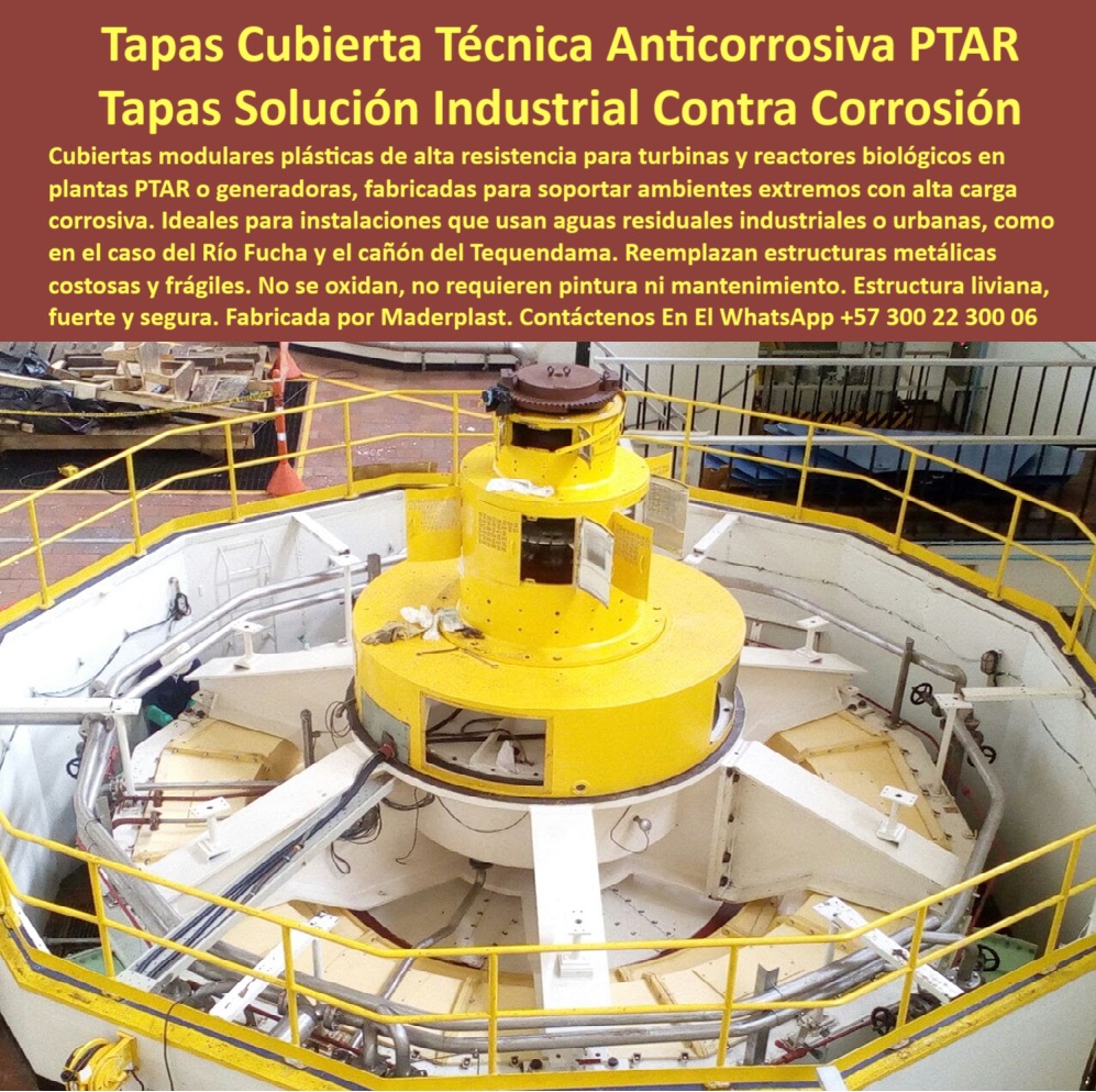 Tapas Anticorrosivas Plantas De Tratamiento Cubierta Reactor Biológico Maderplast 0 cubiertas modulares para equipos industriales cubiertas para turbinas en plantas PTAR estructuras de cubierta plástica ligera y fuerte Ptar Tapa polimérica para equipos en zonas corrosivas, - Tapa de acceso resistente en estaciones hidráulicas, - Ficha técnica de tapas plásticas de larga vida útil sin mantenimiento para aplicaciones hidráulicas, - Tapa modular anticorrosiva para equipo de tratamiento, - Descripción Optimizada de la Imagen: Esta imagen muestra una cubierta técnica Maderplast fabricada en polímero estructural de alta resistencia, instalada sobre una turbina industrial. Estas tapas modulares son ideales para proteger equipos en plantas PTAR, PTAP o de generación de energía, especialmente en zonas con presencia de gases, humedad, vapores o químicos agresivos. Maderplast desarrolla estas cubiertas como una solución definitiva frente a la corrosión, ofreciendo una estructura liviana, libre de mantenimiento, sin necesidad de pintura y que no se oxida con el tiempo. Su diseño modular facilita el ensamblaje, garantizando máxima seguridad operativa. Maderplast reemplaza las costosas estructuras metálicas frágiles con una opción robusta, duradera y totalmente compatible con exigencias industriales, como lo exige el caso de plantas en zonas como el río Fucha o el Tequendama, - Tapa modular para generadores en ambientes húmedos, - Soluciones para cubrir equipos rotativos en zonas industriales con alta carga química, - ¿Qué cubierta reemplaza tapas metálicas oxidadas en equipos hidráulicos?, - Revestimiento superior plástico para plantas de bombeo, - Comparar rendimiento de tapas plásticas o metálicas en estaciones hidráulicas industriales, - Cubiertas-Plásticas-Turbinas-PTAR, - Cubierta plástica fuerte y liviana para reactores, - ¿Cuál es la mejor solución para cubrir turbinas industriales en ambientes agresivos?, - Tapas-Sin-Mantenimiento-Corrosión, - Cubierta técnica para bioreactores sin oxidación, - Tapas plásticas para líneas de generación de energía, - Tapa técnica resistente a corrosión para reactor biológico, - Estructura plástica instalada en sistema hidráulico, - Cubiertas-Industriales-Sin-Oxido, - Cubiertas ligeras y robustas para ambientes extremos, - tapas anticorrosivas plantas tratamiento cubierta reactor biológico turbina maderplast estructuras plasticas modulares sin mantenimiento protección industrial equipos corrosivos, - Reemplazo plástico a tapas metálicas en turbinas, - Solución de tapa sin mantenimiento para industria, - Tapas poliméricas para estaciones urbanas de aguas, - Cubierta industrial de alta durabilidad y resistencia, - Buscar tapas modulares de polipropileno para cubrir turbinas y reactores en plantas de tratamiento de aguas residuales, - Tapa protectora para generador en planta de aguas, - Paneles superiores de protección técnica para PTAR, - Soluciones-Plásticas-Para-Turbinas, - Estructura de cubierta plástica en plantas de aguas residuales, - ¿Qué tapas industriales no requieren pintura ni mantenimiento?Artículo validado por ingeniería - ¿Qué tapa anticorrosiva sirve para proteger turbinas en plantas PTAR?, Soporte técnico autorizado - ¿Dónde venden cubiertas plásticas para reactores biológicos?, - Tapas seguras sin pintura para entornos industriales, - Tapa-Reactor-Biológico-Resistente, - Tapa con ensamblaje modular resistente al desgaste, - Cubierta plástica modular para turbina en planta PTAR, - Tapas modulares sin corrosión para tratamiento de agua, - Cubierta plástica modular anticorrosiva para turbinas PTAR, - Protección-Industrial-Cubierta-Plástica, - Estructura superior protectora para plantas sanitarias, - Tapas-Modulares-Equipos-PTAR, - Cubierta técnica sin mantenimiento para planta industrial, - Cubiertas estructurales plásticas de larga duración, - Recomendación de cubiertas técnicas anticorrosivas para instalaciones expuestas a alta humedad y químicos, - Estructura protectora superior para maquinaria hidráulica, - Tapas industriales para protección en sistemas PTAR, - Tapa resistente a vapores, humedad y químicos, - Tapa prefabricada para protección de maquinaria hidráulica, - Cubiertas industriales para zonas con alta carga química, - Estructuras-Modulares-Industriales, - Cubierta-Liviana-Fuerte-PTAR, - Tapas-Tecnicas-Anticorrosivas, - Tapa técnica resistente para reactores biológicos industriales, - Cubiertas plásticas para turbinas zona corrosiva, - Panel superior en polipropileno para entorno químico, - Tapa protectora de equipo en planta PTAR o PTAP 0 Tapas Anticorrosivas Plantas De Tratamiento Cubierta Reactor Biológico Maderplast 0  cubiertas modulares para equipos industriales, - cubiertas para turbinas en plantas PTAR, - estructuras de cubierta plástica ligera y fuerte Ptar 0
