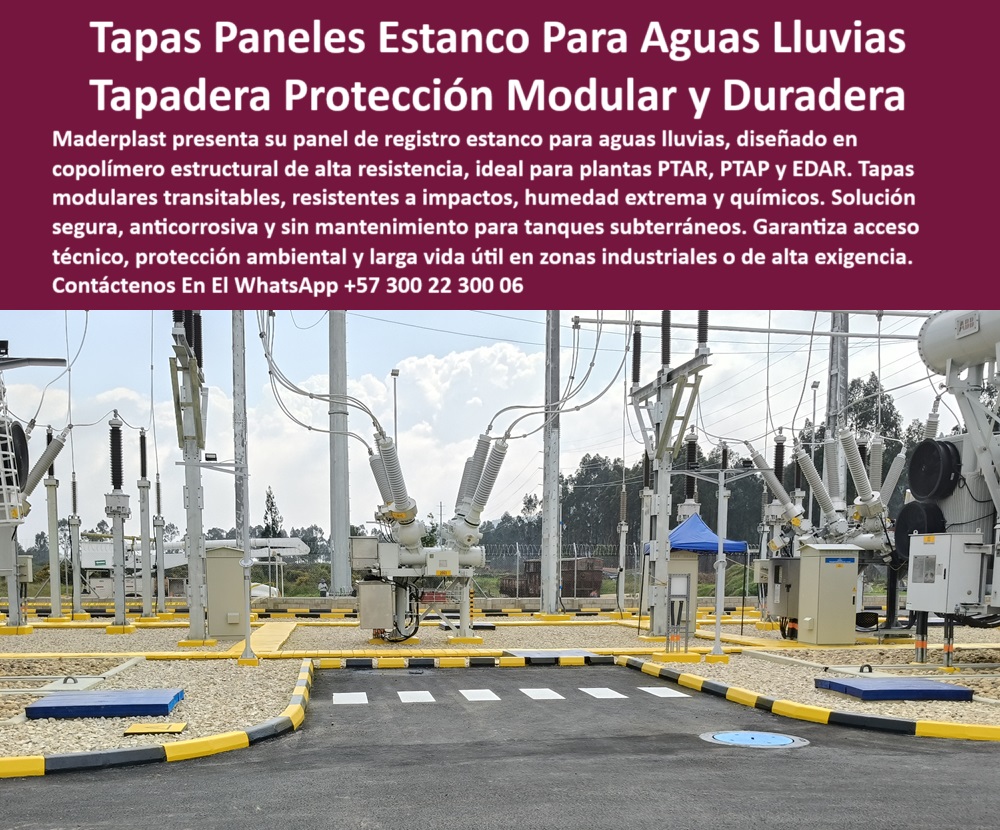 Tapas Para Tanques Subterráneos De Plantas De Tratamiento Ptap Ptar Edar Maderplast 0 Panel de registro para aguas lluvias tapas estancas modulares para tanques de aguas lluvias Quién vende tapas de domo en plástico estructura Cubierta anticorrosiva para planta de tratamiento, - Registro enterrado con acceso hermético, - Cubierta técnica libre de mantenimiento y sin pintura, - ¿Cuál es la mejor tapa sin mantenimiento para tanques pluviales ?, validado por ingeniería, Tapa industrial para redes técnicas en plantas PTAP, - Descripción Optimizada de la Imagen: Esta imagen muestra paneles estancos Maderplast instalados en una subestación industrial, ideales para controlar el acceso a tanques y cámaras de aguas lluvias. Fabricados en copolímero estructural reforzado, estos paneles ofrecen resistencia superior a impactos, humedad extrema, tránsito y químicos. Maderplast proporciona una solución anticorrosiva, transitable, sin pintura ni mantenimiento, que garantiza acceso técnico seguro y protección ambiental. Las tapas modulares Maderplast son ideales para PTAR, PTAP, EDAR y zonas críticas donde el agua, el tiempo y los productos químicos deterioran fácilmente las soluciones convencionales. Gracias a su diseño hermético y modular, estas cubiertas prolongan la vida útil de la infraestructura sanitaria e industrial, - Cubierta-Técnica-Copolímero, - ¿Dónde comprar tapas modulares plásticas estancas para drenajes?, - Panel-Estanco-Aguas-Lluvias, - Cubierta-Modular-Plástica-PTAR, - Tapa modular para tanques subterráneos de recolección pluvial, - Registro con sellado de precisión en zonas húmedas, - Sistema de cierre estanco para tanques sanitarios, - Acceso técnico en zonas críticas con humedad severa, - Panel técnico resistente a químicos y tránsito pesado, - Comparación entre tapas de domo y tapas planas en sistemas de drenaje sanitario, - Tapas transitables sin corrosión para EDAR, - Tapa industrial con ventilación opcional integrada, - Buscar panel estanco modular para cámaras de aguas lluvias en plantas industriales, - Solución de acceso anticorrosiva para aguas lluvias, - Cubierta modular ligera instalada en planta sanitaria, - ¿Qué tipo de tapa sirve para aguas lluvias en zonas industriales?, - Tapas Maderplast para inspección de redes subterráneas, - Registro hermético plástico para zonas de tormenta, - Tapa polimérica reforzada para uso exterior extremo, - Cubierta azul reforzada para cámaras pluviales, - Solución-Anticorrosiva-Maderplast, - Cubierta estructural modular para mantenimiento preventivo, - Tapa plástica con acceso rápido y hermético, - Tapa-Inspeccion-Redes-Pluviales, - Panel estanco para protección ambiental industrial, - Acceso técnico en subestación con tapa plástica, - Tapa plástica de inspección para drenajes industriales, - Acceso-Estanco-Infraestructura, - Cubierta resistente a impactos y humedad en PTAR, - Panel estanco azul instalado en zona industrial, - paneles estancos tapas modulares aguas lluvias subterráneas maderplast planta tratamiento ptap ptar edar acceso técnico cubierta plastica copolimero anticorrosiva resistente, - Sistema de inspección estanco en EDAR, - Soluciones Maderplast para acceso técnico estanco en PTAR, PTAP y EDAR, - ¿Qué tapas plásticas son mejores que las metálicas para zonas con humedad extrema?, - Reemplazo de tapas metálicas en infraestructura pluvial, - Tapa técnica modular para aguas lluvias PTAR, - Cubierta para sistemas pluviales en plantas industriales, - Panel estanco para aguas lluvias en plantas industriales, - Tapa-Transitable-Planta-EDAR, - Tapa-Sin-Corrosión-Sanitaria, - Tapas sostenibles y resistentes para drenaje de lluvia, - Tapa plástica industrial para zona crítica, - Cubierta de alta durabilidad para sistemas enterrados, - ¿Qué tapa puede usar para cámaras expuestas a humedad extrema?, Soporte técnico autorizado - ¿Quién fabrica tapas plásticas resistentes al tránsito y químicos ?, soporte técnico,  Panel estructural azul para acceso técnico, - Tapas-Subterráneas-Zona-Industrial, - Registro-Hermético-Industrial, - Registro de copolímero estructural para plantas hidráulicas, - Ficha técnica de tapa en copolímero estructural para redes pluviales enterradas, - Cubierta plástica resistente sobre cámara pluvial 0 Tapas Para Tanques Subterráneos De Plantas De Tratamiento Ptap Ptar Edar Maderplast 0 Panel de registro para aguas lluvias, - tapas estancas modulares para tanques de aguas lluvias, - Quién vende tapas de domo en plástico estructura