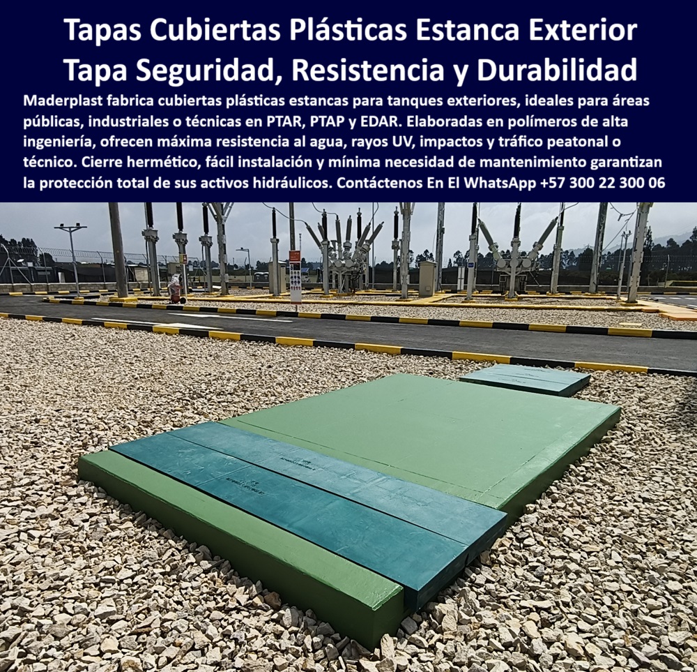 Tapas Para Tanques Subterráneos Tapas Inoxidables Ptap Ptar Edar Maderplast 0 cubiertas plásticas para tanques exteriores Cubierta plástica industrial acceso estanco para tanques en áreas públicas tapa plástica con cierre Tapa reforzada exterior para entornos industriales agresivos, - Tapa industrial sin mantenimiento en polímero estructural, - Acceso-Tecnico-Sin-Oxidacion, - Tapa verde Maderplast para plantas de tratamiento, - Recomendación de tapa verde con cierre hermético para acceso técnico seguro, - Registro plástico para instalaciones hidráulicas a la intemperie, - ¿Qué cubiertas de polietileno son aptas para rayos UV, tránsito técnico y exposición constante ?, solución definitiva, Cubierta de color verde para señalización de seguridad, - Registro de seguridad para tanque expuesto al clima, - Comparar tapa plástica versus tapa metálica en entornos exteriores en PTAP, - Tapa para redes sanitarias subterráneas sin oxidación, - Buscar tapa estanca plástica exterior para tanques subterráneos en áreas públicas o industriales, - Descripción Optimizada de la Imagen: En la imagen se observa una tapa plástica estanca de Maderplast instalada sobre un tanque subterráneo en una zona exterior crítica. Esta solución está fabricada en polímero de alta ingeniería, ideal para uso en plantas PTAR, PTAP y EDAR, así como instalaciones industriales, públicas o eléctricas. Maderplast diseña estas cubiertas para resistir el impacto del tránsito técnico, la exposición continua a la intemperie, los rayos UV, la lluvia y los químicos agresivos. Con cierre hermético, señalización por color y sin necesidad de pintura ni mantenimiento, Maderplast garantiza máxima seguridad operativa y larga vida útil de los activos hidráulicos protegidos, - Tapa expuesta al clima para inspección sanitaria, - Cubierta para inspección rápida en áreas públicas, - Tapa verde plástica instalada en zona pública, - Plataforma estanca exterior de acceso técnico seguro, - Cubierta-Industrial-Tanque-PTAR, - Descripción Marca Maderplast para Catálogo Técnico, - Plataforma de cierre estanco para tanque visible, - Tapa plástica exterior para tránsito peatonal y técnico, - Tapa técnica exterior para zonas eléctricas o hidráulicas, - ¿Cuál es la mejor tapa para instalaciones públicas con tanque subterráneo?, Informe técnico para supervisores y contratistas - ¿Dónde consigo cubiertas para cámaras sanitarias en exteriores?, Recomendación profesional para - ¿Qué tapa plástica sirve para tanques expuestos al sol y la lluvia ?, recomendación estructurada,  Registro para tanque con cierre hermético y color, - ¿Qué tapa sin mantenimiento se puede instalar en áreas industriales exteriores ?, fabricante confiable, Tapa técnica resistente a rayos UV e impactos, - Registro anticorrosivo con instalación superficial rápida, - Tapa de polietileno reforzado para cámaras sanitarias, - Tapa resistente a rayos UV para redes sanitarias, - Tapa modular Maderplast instalada en subestación, - Cubierta técnica exterior para tanques enterrados en EDAR, - Tapa-Plástica-Estanca-Exterior, - Ficha técnica de tapas Maderplast exteriores resistentes a impactos y agentes ambientales, - Registro para almacenamiento de emergencia exterior, - Tapa estanca para uso técnico visible en campo, - Tapa con cierre hermético para tanque en zona pública, - Tapa plástica estanca para tanques exteriores en PTAR, - Cubierta industrial anticorrosiva para cámaras subterráneas, - tapas para tanques subterráneos exteriores plásticas estancas ptap ptar edar maderplast cubierta industrial acceso técnico público sin mantenimiento rayos uv anti corrosión, - Registro-Plástico-Intemperie, - Tapa para cámaras pluviales en instalaciones públicas, - Solución-Plástica-Industrial, - Cubierta con textura antiderrapante para exteriores, - Plataforma plástica exterior sin corrosión ni fractura, - Tapa-Tránsito-Técnico-UV, - Tapa-Segura-Planta-EDAR, - Cubierta-Hidráulica-Pública, - Cubierta plástica exterior sobre tanque enterrado, - Tapa anticorrosiva sin pintura ni deterioro, - Cubierta reforzada para exteriores hidráulicos, - Tapa-Verde-Mantenimiento-Cero, - ¿Qué cubiertas usan las plantas PTAR para zonas expuestas ?, solución más completa, Plataforma-Exterior-Sanitaria, - Maderplast: Innovación, Durabilidad y Sostenibilidad al Servicio de las Plantas de Tratamiento de Aguas Residuales, - Tapa plástica exterior que evita filtraciones y fugas, - Registro verde industrial para inspección subterránea, - Cubierta modular resistente a impactos ambientales, - En un mundo donde la eficiencia, la sostenibilidad y la confiabilidad son más necesarias que nunca, Maderplast se posiciona como líder en el diseño y fabricación de productos de alta ingeniería plástica para sistemas PTAR, PTAP y EDAR. Con más de 20 años de experiencia, brindamos soluciones que superan los desafíos ambientales, estructurales y operativos de la industria. Nuestros productos no son simples piezas plásticas: son herramientas técnicas, modulares, sin mantenimiento, resistentes a químicos, UV, impacto, humedad y corrosión, pensadas para optimizar el ciclo de vida de la infraestructura hidráulica moderna. 0 Tapas Para Tanques Subterráneos Tapas Inoxidables Ptap Ptar Edar Maderplast 0 cubiertas plásticas para tanques exteriores, - Cubierta plástica industrial, - acceso estanco para tanques en áreas públicas, - tapa plástica con cierre 0