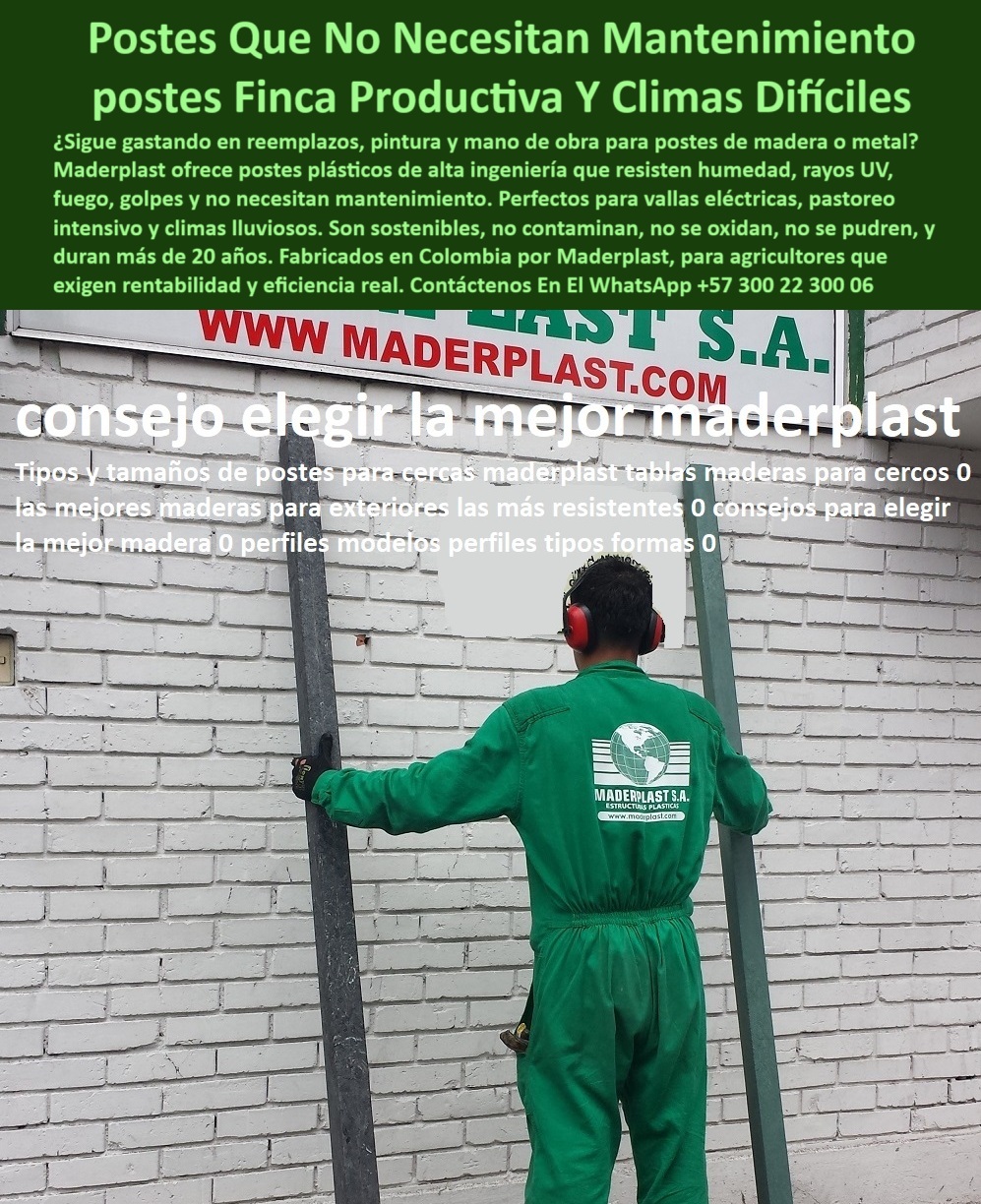 Catálogo De Postes Plásticos Tamaño Precios Costos Formas Peso Maderplast 0 postes plásticos sin mantenimiento para fincas vallas eléctricas en zonas lluviosas poste plástico pastoreo intensivo Tabla plástica sostenibles poste colombiano con perfil estructural sin fisuras, - poste-resistente-y-liviano, - poste económico con prueba real en campo, - poste-plástico-finca, - poste plástico para reemplazar madera en zonas agrícolas, - ¿Qué poste es más duradero que la madera o cemento?, - ¿Dónde comprar postes sin oxidación para potrero?, - poste para zonas tropicales lluviosas de Colombia, - poste plástico técnico sostenido por operario Maderplast, - La foto muestra una escena técnica de catálogo en Bogotá, Colombia, donde un operario de Maderplast sostiene dos modelos de poste plástico diseñados para cercas rurales. Uno de los perfiles tiene acabado cuadrado y el otro más redondeado, ambos fabricados en polímero estructural reciclado de alta resistencia. Este material es inmune a la humedad, rayos UV, fuego y plagas, lo que lo hace perfecto para climas tropicales lluviosos y exigencias de pastoreo intensivo. La imagen transmite la durabilidad, solidez y ligereza de los postes, sin necesidad de mantenimiento. Maderplast ofrece postes con más de 20 años de garantía, libres de pintura y reforzados para aplicaciones eléctricas, ganaderas o comunitarias. Fabricado en Colombia, el poste Maderplast es una inversión sostenible y rentable para proyectos rurales., - poste sin metal para seguridad ganadera, - poste moldeado en polímero estructural reforzado, - poste plástico con ficha técnica y precios por tamaño, - ¿Qué poste plástico es mejor para finca en clima húmedo?, - poste liviano con memoria estructural antiimpacto, - poste plástico ideal para valla eléctrica rural, - poste ideal para sistemas de rotación de pasto, - poste reciclado sin oxidación ni fracturas visibles, - poste-catálogo-tecnológico, - Postes para vallas eléctricas sin necesidad de aisladores, - poste Maderplast con soporte técnico nacional, - poste dieléctrico con resistencia comprobada y peso liviano, - Alternativa a postes de madera en zonas húmedas, - muestra de dos perfiles de poste para catálogo, - postes plásticos rectos sin curvatura ni fisuras, - poste plástico para cerca de ganado intensivo, - poste-plástico-dieléctrico, - Catálogo técnico de postes plásticos por tamaño y uso, - poste sin óxido sostenido a nivel de comparación, - poste Maderplast con ficha técnica y cotización, - poste con forma cuadrada liviana y durable, - Catalogo_Poste_Plastico_Sin_Mantenimiento_Ficha_Tecnica_Maderplast_0.jpg, - poste plástico resistente a fuego, humedad y rayos UV, - poste plástico para sistemas inteligentes de cerramiento, - diseño de poste plástico compatible con cercas rurales, - poste sin mantenimiento para climas lluviosos extremos, - poste ecológico con garantía de 20 años, - poste-sin-mantenimiento, - ¿Cuál es el tamaño y precio del poste Maderplast?, - poste plástico gris y poste verde en presentación frontal, - poste-plástico-sostenible, - poste-para-pastoreo-intensivo, - poste de bajo costo con resistencia superior al concreto, - poste sin pintura ni mantenimiento por décadas, - poste visible para sistemas eléctricos ganaderos, - poste-reciclado-rural, - poste estructural reciclado con muestra de peso, - Comparativa entre postes plásticos y de concreto rural, - poste para finca sostenible con baja inversión, - trabajador técnico Maderplast en uniforme corporativo, - poste-anti-corrosión-humedad, - poste plástico para agricultor exigente y rentable, - Catálogo De Postes Plásticos Tamaño Precios Costos Formas Peso Maderplast 0, - ¿Catálogo de postes para cercas sin mantenimiento?, - Solución estructural para cerramiento ganadero sostenible, - poste-para-climas-extremos, - poste con sección cuadrada o redonda a elección, - poste plástico con dimensiones personalizables por proyecto 0 Catálogo De Postes Plásticos Tamaño Precios Costos Formas Peso Maderplast 0 postes plásticos sin mantenimiento para fincas, - vallas  eléctricas en zonas lluviosas, - poste-plástico-pastoreo-intensivo, - Tabla plástica sostenibles