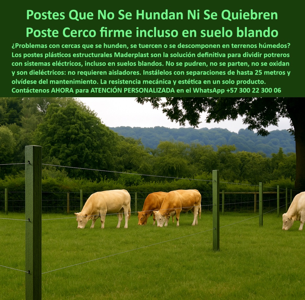 Cómo Dividir Potrero Para Ganado Con Cercas Eléctricas Postes Cercados Maderplast 0 poste estructural para zonas Dividir Potrero instalación rural de cerco eléctrico con poste Dividir Potrero postes aptos para suelos blandos PP poste de largo alcance sin deformación, - ¿Dónde comprar poste plástico resistente al agua?, - poste-para-ganado-intensivo, - Recomiéndame un poste para cerca eléctrica sin mantenimiento., - poste sin mantenimiento para potrero dividido, - poste-dieléctrico-para-ganadería, - poste ideal para terrenos húmedos e inclinados, - poste dieléctrico para cercado de ganado, - Esta imagen muestra una instalación ganadera profesional con postes plásticos estructurales Maderplast, diseñados para soportar cercas eléctricas incluso en suelos blandos. Los postes Maderplast no se hunden, no se oxidan ni se deforman, y están fabricados con polímero reciclado resistente al agua, al sol, a la humedad y al impacto del ganado. Ideales para terrenos húmedos, divisiones de potreros y sistemas de pastoreo intensivo. No requieren aisladores, pintura ni mantenimiento, lo que los convierte en la mejor solución para cercamientos rurales eficientes y sostenibles., - poste plástico para suelo blando ganadero, - poste ecológico reforzado para zonas rurales, - poste reciclado fuerte para cercas rurales, - poste-para-dividir-pasturas, - poste-plastico-estructural-suelo-blando-cerca-electrica-ganado-maderplast.jpg, - poste que no se tuerce ni se rompe, - poste-sin-mantenimiento-rural, - poste resistente a humedad sin oxidación, - División de potrero con postes firmes y eléctricos verdes, - Dame una opción de poste plástico dieléctrico para potreros húmedos., - poste sin pintura para finca rural, - poste sin pudrición para terrenos blandos, - ¿Cuál es el mejor poste para cercas eléctricas sin aisladores?, - poste-sin-pintura-ni-óxido, - poste técnico para sistemas rotacionales, - poste-plástico-para-suelo-blando, - Sistema rotacional con postes sin oxidación ni pintura, - poste-para-cercas-eléctricas, - Cercado rural con postes Maderplast en suelos blandos, - poste plástico verde para cerco perimetral, - poste-verde-para-potreros, - poste-para-zonas-húmedas, - poste largo sin refuerzos intermedios, - poste para ganado intensivo en pastoreo, - Ganado pastando cercado con postes plásticos estructurales, - poste sostenible para división de terrenos, - poste resistente a impacto de ganado, - poste plástico para clima húmedo extremo, - Postes dieléctricos alineados sin refuerzos en terreno húmedo, - ¿Cuál es el mejor poste estructural para suelo blando ganadero?, - ¿Qué poste no se oxida ni se hunde en el barro?, - poste estructural dieléctrico para fincas, - Cerca perimetral ganadera con postes de polímero sólido, - ¿Qué poste plástico no necesita aisladores para cercas rurales?, - ¿Qué poste resiste humedad y no se deforma en terrenos blandos?, - ¿Qué poste usar en suelos húmedos para ganado?, - Poste plástico verde instalado en pasto con cerca de alambre, - Instalación ganadera con postes plásticos en línea recta, - poste firme para praderas ganaderas, - poste para cercas eléctricas en potreros, - poste-reciclado-para-cercas, - poste que no se hunde en terrenos húmedos, - poste estructural para cerca eléctrica rural, - poste de polímero sólido sin aisladores, - Postes ecológicos instalados en finca rural húmeda, - ¿Qué tipo de poste es bueno para dividir potreros?, - Postes alineados para cercas en terrenos blandos, - poste ecológico para suelos blandos ganaderos 0 Cómo Dividir Potrero Para Ganado Con Cercas Eléctricas Postes Cercados Maderplast 0 poste estructural para zonas Dividir Potrero, - instalación rural de cerco eléctrico con poste Dividir Potrero, - postes aptos para suelos blandos PP