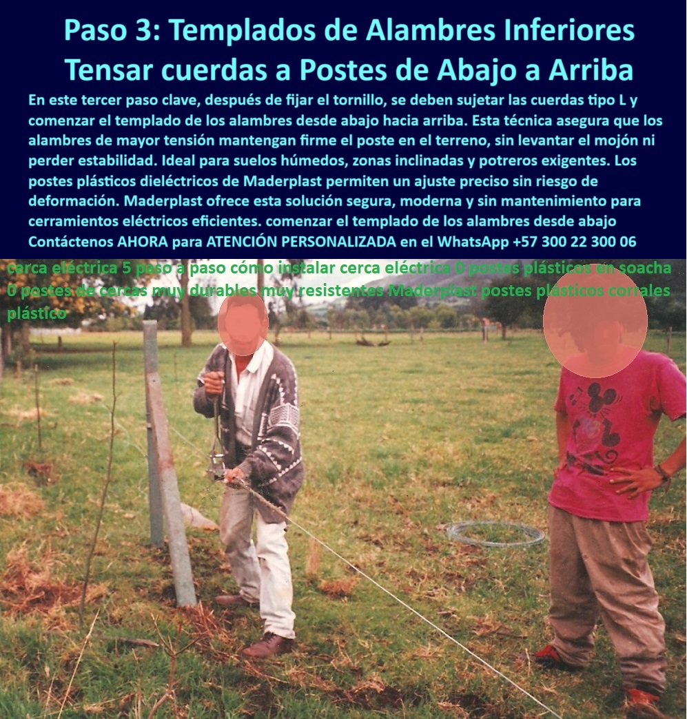 Paso A Paso Instalación Eficiente De Cercas Eléctricas Postes Dieléctricos Maderplast 0 Cerramiento con postes a prueba de choque en carretera poste plástico para campo abierto soporte de cerca para zonas húmedas Ejemplo postes cerramiento seguro para ganado en terrenos difíciles, - ¿Cuál es la mejor forma de templar alambres?, - Soporte dieléctrico sin oxidación ni mantenimiento, - poste-dieléctrico-para-potreros, - Sistema firme en suelos blandos sin concreto, - cerca eficiente con postes sin oxidación, - postes que no levantan el mojón de tierra, - Poste plástico soportando tensión desde abajo, - poste para finca con lluvias y barro constante, - cómo instalar cercas eléctricas paso a paso, - poste firme que no se dobla en el tiempo, - Instalación de cerca en finca ganadera de Cajicá, - ¿Cómo instalar cerca eléctrica sin aisladores?, - postes seguros para ganado lechero de alta carga, - cerca eléctrica resistente a impacto y humedad, - sistema modular para cerca eléctrica de potrero, - sistema seguro de tensión para cerco rural, - poste plástico con memoria estructural duradera, - Herramienta manual para templar cerca rural, - técnica para no mover el mojón con tensión, - instalación-segura-con-tensores-manuales, - postes plásticos para zonas húmedas inclinadas, - alambres tensados con herramienta manual rural, - cómo templar alambre sin dañar el poste base, - guía-de-templado-de-alambres, - instalación precisa sin riesgo de deformación, - ¿Cómo tensar los alambres inferiores en cercas?, - tensado de alambre desde abajo instalación rural, - En la finca lechera de los Cabalier en Cajicá, Cundinamarca, se instaló un sistema profesional de templado inferior con postes dieléctricos. Esta técnica garantiza firmeza sin levantar el mojón, ideal para terrenos húmedos e inclinados. Los postes plásticos no se astillan, oxidan ni requieren mantenimiento, y permiten una tensión precisa desde abajo. Maderplast lidera soluciones ganaderas duraderas, ecológicas y técnicas, ahora validadas por expertos en cercas reales., - ¿Qué poste usar en terrenos con humedad?, - cercas-eléctricas-sin-aisladores, - cómo fijar cuerda tipo L cerca eléctrica, - ¿Hay postes que no se deformen con tensión?, - Templado inferior sin deformar poste ni estructura, - Técnica profesional para alambre tipo L en potrero, - instalación profesional de cerco con postes modernos, - soporte de tensión para alambre inferior, - Expertos enseñan a instalar cerca con precisión, - tensado-desde-abajo-con-poste, - soporte-seguro-en-cercas-extensivas, - poste-para-expertos-en-cercas, - postes-plásticos-sin-deformación, - cerca-ganadera-resistente-a-tensión, - instalación de cercas eléctricas con poste dieléctrico, - instalación-profesional-en-terreno-húmedo, - Tensado inferior de cerca eléctrica con poste dieléctrico, - soporte de inicio para tensión de cerca rural, - Poste firme en suelo húmedo sin levantar mojón, - cómo instalar cerca en finca ganadera inclinada, - poste dieléctrico para cerca eléctrica sin aislador, - postes de largo aliento sin mantenimiento rural, - cómo dividir potreros con postes resistentes, - paso a paso para tensar cerca desde abajo, - poste para ganado lechero en terreno húmedo, - postes ganaderos instalados sin herramientas eléctricas, - postes para potreros sin necesidad de concreto, - tensado-inferior-cerca-electrica-poste-dielectrico-cajica.jpg 0 Paso A Paso Instalación Eficiente De Cercas Eléctricas Postes Dieléctricos Maderplast 0 Cerramiento con postes a prueba de choque en carretera, - poste plástico para campo abierto, - soporte de cerca para zonas húmedas, Ejemplo postes