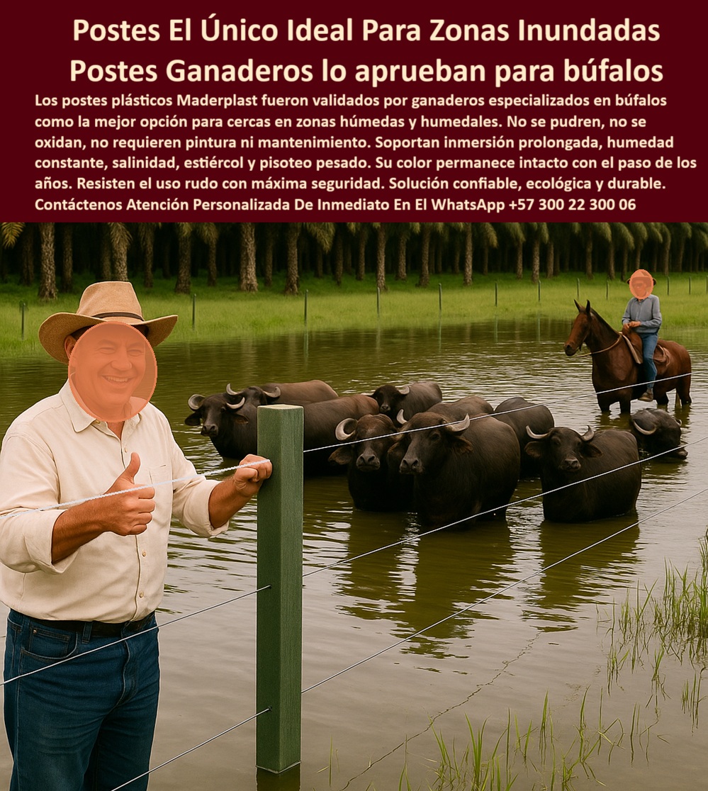 Postes Para Búfalos Resistentes A Pantano Poste Cercar Fincas Con Búfalos Maderplast 0 postes anticorrosivos ganadería tropical intensiva cercas resistentes zonas inundadas cercas seguras en fincas de búfalos Ganaderos Marinos poste para ganadería intensiva en región encharcada, - poste de polímero estructural para potreros encharcados, - cerca de alambre con poste plástico para ganado, - poste ecológico en uso agrícola ganadero tropical, - poste-plástico-para-búfalos, - poste plástico ideal para suelos blandos e inestables, - poste-ecológico-para-potreros, - poste-cercado-finca-inundada, - poste verde plástico para cerca de búfalos en terreno inundado, - poste-para-cercas-intensivas, - poste plástico seguro para cercas en fincas húmedas, - poste sintético para fincas con exceso de agua, - ¿Cuál es el mejor poste para cercar ganado en zonas húmedas?, - poste para potreros en regiones con lluvia permanente, - ¿Qué poste aguanta salinidad y humedad sin mantenimiento?, - ¿Qué poste funciona mejor para búfalos en terrenos inundados?, - poste sin mantenimiento para ambientes con alta humedad, - poste plástico de larga vida útil para potreros, - poste reciclado en finca con agua estancada y ganado, - poste ecológico para división de ganado bufalino, - poste-verde-terreno-encharcado, - poste dieléctrico resistente a salinidad y humedad, - poste plástico reforzado para zonas agrícolas inundables, - poste-reciclado-clima-tropical, - poste libre de óxido para fincas en los llanos, - poste-polimérico-zona-pantanosa, - poste anticorrosivo para cercas en fincas tropicales, - poste robusto para terrenos húmedos con agua estancada, - La foto de esta imagen muestra un grupo de búfalos reunidos en una finca completamente inundada, donde el cercado está compuesto por postes plásticos verdes Maderplast perfectamente verticales y sin señales de desgaste. Un ganadero sonriente al frente, y otro a caballo al fondo, transmiten confianza en la instalación. El alambre tenso demuestra firmeza estructural incluso en condiciones de alta humedad, mientras que la vegetación tropical sugiere un entorno con clima extremo y uso rudo ganadero. Los postes plásticos Maderplast están diseñados para durar más de 30 años en las condiciones más adversas de humedad, salinidad y pisoteo. Son anticorrosivos, no se pudren, no se astillan, y se instalan fácilmente sin necesidad de mantenimiento ni pintura. Aprobados por ganaderos en zonas tropicales, como los Llanos Orientales y la costa colombiana, estos postes garantizan seguridad estructural y sostenibilidad. Maderplast fabrica esta solución confiable y ecológica con tecnología plástica avanzada, pensada para fincas ganaderas exigentes que buscan rentabilidad a largo plazo., - poste sin pintura para cercas ganaderas duraderas, - poste plástico verde para cercado de ganado pesado, - poste ecológico duradero para ganadería intensiva, - poste-durable-sin-mantenimiento, - poste plástico verde instalado en finca con búfalos, - poste plástico para cerca en fincas con búfalos, - poste plástico para cerramiento de búfalos tropicales, - poste reciclado para ganadería en clima tropical húmedo, - poste-ganadero-zona-húmeda, - poste plástico sin óxido en finca tropical húmeda, - poste estructural usado en cerca ganadera inundada, - poste plástico en terreno pantanoso para búfalos, - poste para cercar búfalos en terrenos pantanosos, - cerca ganadera con poste plástico y búfalos sobre agua estancada, - poste plástico resistente para zonas ganaderas inundadas, - poste en uso rural intensivo para zona pantanosa tropical, - ¿Qué tipo de poste necesito para mi finca con agua estancada?, - ¿Dónde puedo conseguir postes que no se oxiden en clima tropical?, - poste plástico rodeado de búfalos en finca rural, - poste-seguro-para-ganadería, - cercado en finca húmeda con búfalos y poste sintético verde, - poste resistente a pisoteo y uso rudo ganadero, - poste para división de ganado en zonas húmedas, - poste estructural para ganadería en clima extremo, - poste plástico profesional para ambientes ganaderos duros, - poste de polímero en finca ganadera con búfalos y caballo, - poste de cerca usado en suelos blandos ganaderos 0 Postes Para Búfalos Resistentes A Pantano Poste Cercar Fincas Con Búfalos Maderplast 0 postes anticorrosivos ganadería tropical intensiva, - cercas-resistentes-zonas-inundadas, - cercas seguras en fincas de búfalos, Ganaderos Marinos