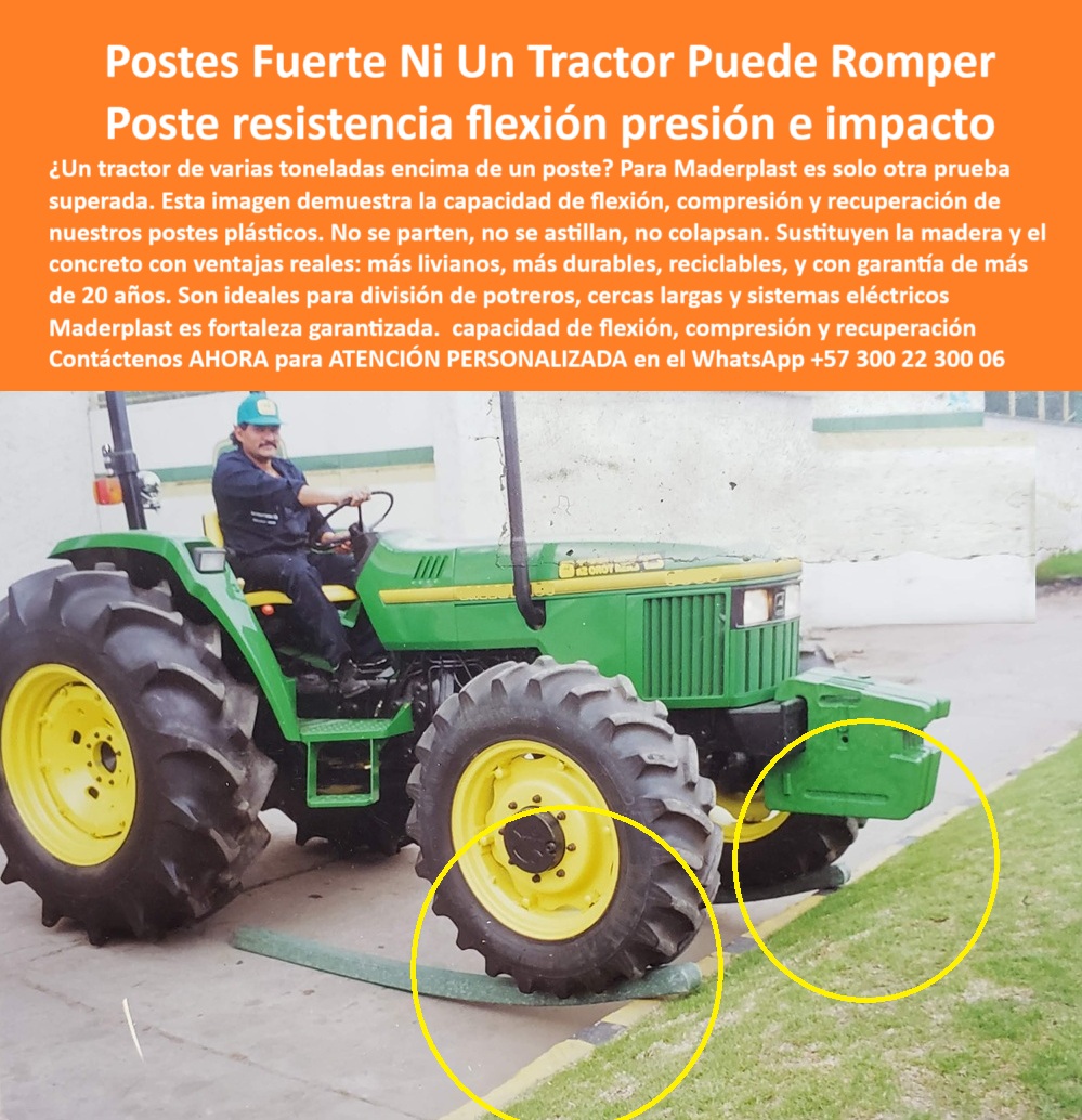 Postes Plásticos Pruebas De Resistencia A La Compresión Flexión Y Tensión Maderplast 0 poste con alta estabilidad poste plástico división de potreros sustituto ideal de postes de madera poste para cercas eléctricas largas poste-flexible-de-alta-recuperación, - ¿Poste que no se rompe bajo presión pesada?, - postes plásticos para zonas rurales con maquinaria, - poste seguro para rotación ganadera intensiva, - ¿Cuál poste aguanta el peso de un tractor?, - poste-maderplast-resistente-a-maquinaria, - poste-con-memoria-estructural-ecológica, - poste-plástico-contra-impacto-de-tractor, - cerramiento plástico contra impactos de alto peso, - poste con flexión recuperable para cercas, - poste sin mantenimiento para sistemas de cercas, - Poste de cercado rural aplastado sin daño, - Poste de plástico comprimido por llanta pesada, - Poste flexible, comprimible y recuperable para potreros y cercas, - Poste bajo rueda de tractor sin romperse, - poste sin rotura en prueba real de carga, - postes sin astillas ni quiebre por peso, - postes sin fractura bajo peso de tractor agrícola, - poste de plástico comprimible y elástico, - Poste sin astillas aplastado por rueda de tractor, - Poste flexible Maderplast prueba de impacto, - poste que aguanta rueda de tractor, - Poste que regresa a su forma sin romper, - poste-elástico-para-división-de-potreros, - poste Maderplast flexible sin colapso, - Esta imagen muestra una de las pruebas más exigentes que puede enfrentar un poste rural: la presión directa del peso de un tractor de varias toneladas. A diferencia del concreto o la madera, este poste plástico Maderplast no se rompe, no se astilla y no pierde su forma estructural. Su flexión es recuperable gracias a su diseño con memoria plástica. Es ideal para la división de potreros, cerramientos ganaderos o cercas eléctricas en zonas de alta exigencia. Su estructura sólida, reciclable y sin mantenimiento supera ampliamente las alternativas tradicionales. Fabricado en Colombia por Maderplast, este poste está diseñado para resistir impactos, humedad y presión animal. No requiere pintura, ni aisladores, ni reemplazos constantes. Instalado en condiciones reales de campo, es la mejor opción para seguridad, durabilidad y ahorro. Maderplast: tecnología de confianza para fincas productivas., - Poste plástico que resiste presión de tractor sin romperse, - alternativa segura a postes tradicionales, - poste técnico rural que soporta flexión, - poste plástico técnico para cargas extremas, - poste-compresión-sin-ruptura, - poste plástico con alta resistencia a la presión, - postes que resisten carga y recuperan forma, - Evidencia de flexión y recuperación poste Maderplast, - poste-reciclado-sin-fractura-bajo-carga, - poste que no necesita reemplazo tras presión, - poste ganadero que reemplaza madera y concreto, - poste-para-cercas-eléctricas-intensivas, - postes plásticos probados con maquinaria pesada, - postes ecológicos con prueba de campo, - ¿Poste flexible para finca con maquinaria?, - ¿Qué poste es resistente y no se parte?, - poste rural que no colapsa ante impactos, - poste flexible que no se rompe con maquinaria, - poste-para-finca-ganadera-resistente, - poste-sustituto-de-madera-sin-astillas, - solución para cercas en fincas con maquinaria, - Prueba de campo de poste sin fractura, - estacón para cercas de ganado resistente a compresión, - poste con prueba real de compresión por vehículo, - poste-plastico-flexible-resiste-tractor-maderplast.jpg, - Poste que soporta presión real de finca, - poste para división de potreros duradero y reciclado, - cercado plástico que no cede ante impacto, - Poste resistente a peso de maquinaria agrícola, - poste reciclado con memoria estructural, - estacones para terrenos ganaderos exigentes, - ¿Cuál es el poste más duradero para ganado? 0 Postes Plásticos Pruebas De Resistencia A La Compresión Flexión Y Tensión Maderplast 0 poste con alta estabilidad, - poste plástico división de potreros, - sustituto ideal de postes de madera, - poste-para-cercas- eléctricas-largas 0