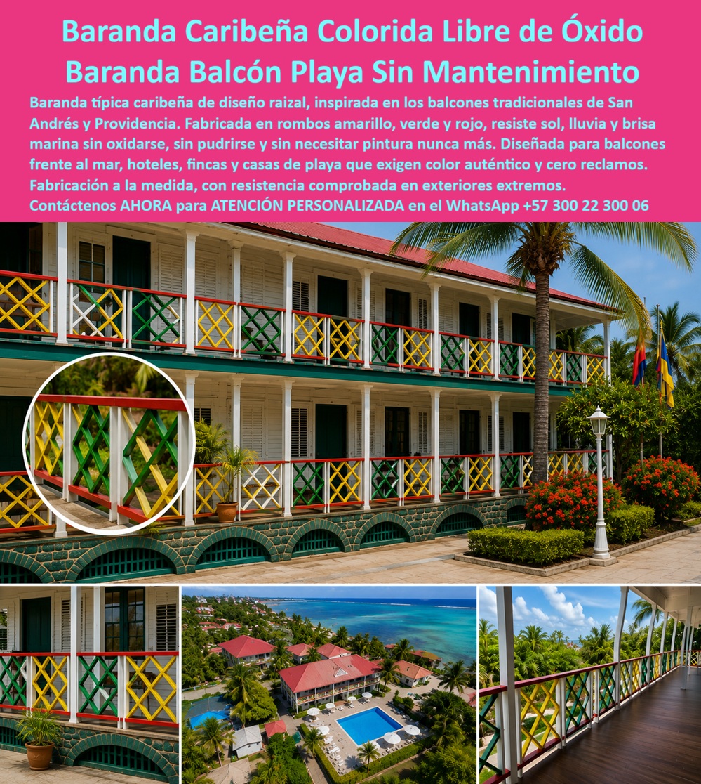 Balcones Típicos Caribeños Barandas Ornamentales Maderplast - Barandas Decorativas Casas Frente Al Mar, Baranda Raizal Caribeña Colorida Anticorrosiva Libre Mantenimiento, Baranda Típica Caribeña Plástica Inoxidable Sin Reclamos, Baranda Balcones Balcones Típicos Caribeños Barandas Ornamentales Maderplast Barandas Decorativas Casas Frente Al Mar Baranda Raizal Caribeña Colorida Anticorrosiva Libre Mantenimiento Baranda Típica Caribeña Plástica Inoxidable Sin Reclamos Baranda Balcones