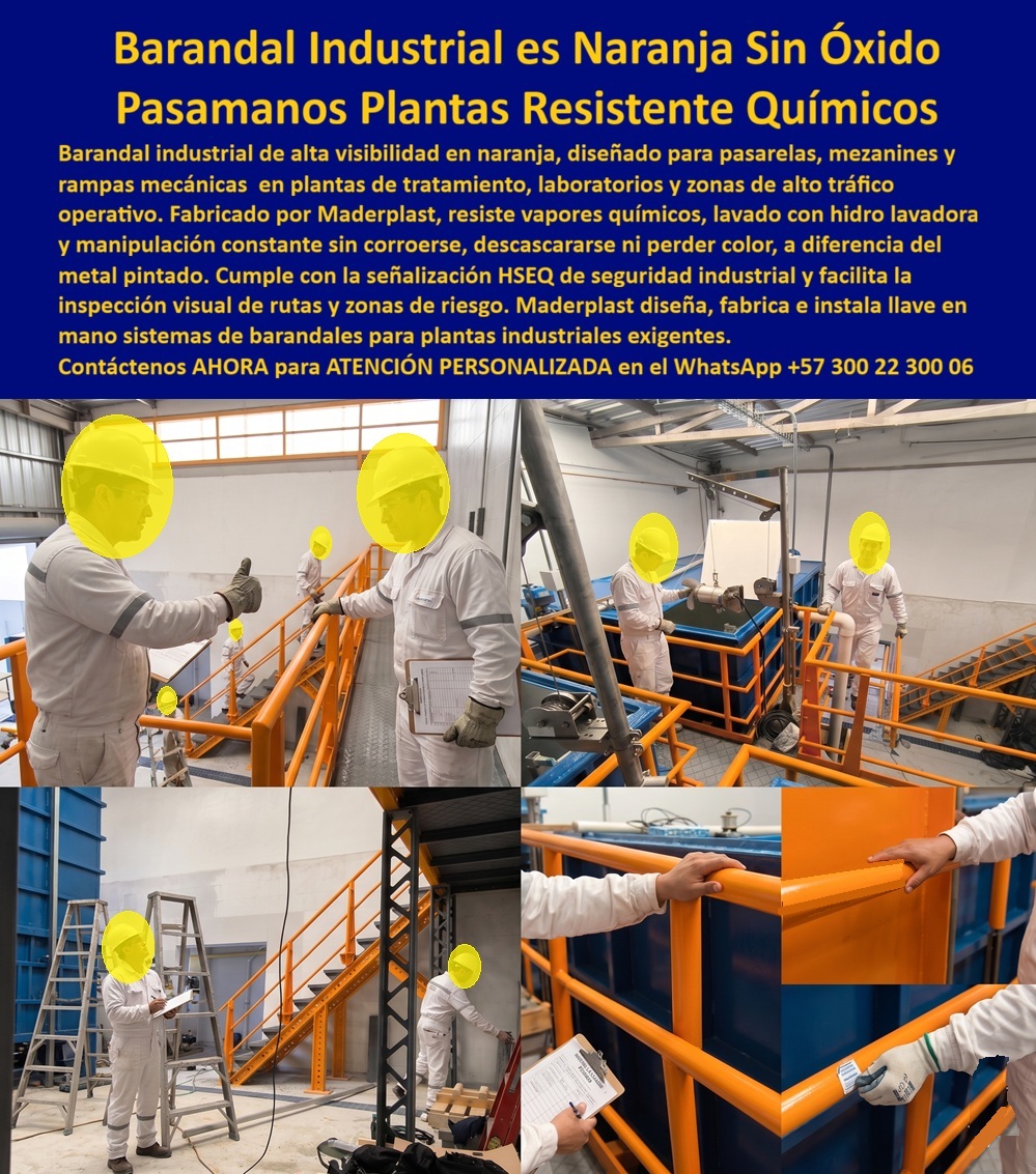 Barandales Industriales Rampas Mezanines y Pasarelas Maderplast - Pasamanos técnicos laboratorios y plantas de alimentos, Sistemas de Barandales Plásticos Inoxidables Instalaciones Industriales, Baranda Rampa Industrial Anticorrosiva Resistente A Barandales Industriales Rampas Mezanines y Pasarelas Maderplast Pasamanos técnicos laboratorios y plantas de alimentos Sistemas de Barandales Plásticos Inoxidables Instalaciones Industriales Baranda Rampa Industrial Anticorrosiva Resistente A