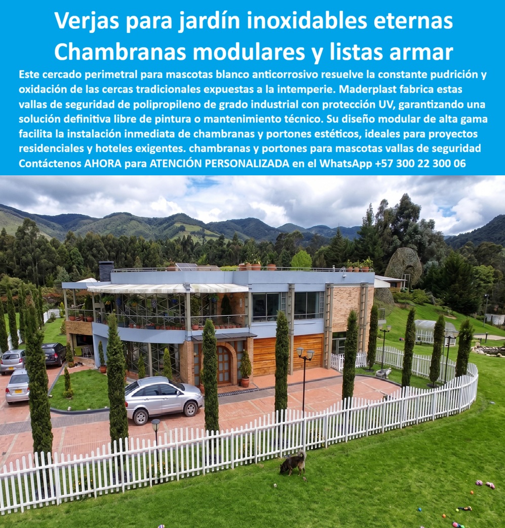 Barandas Para Jardín Mascotas Cercas Verjas Perros Maderplast - Celosías Tipo Madera Para Hoteles, Cercado Perimetral Mascotas Blanco Anticorrosivo Duradero, Chambranas y portones para mascotas de fácil instalación modular, Vallas de Seguridad PP Barandas Para Jardín Mascotas Cercas Verjas Perros Maderplast Celosías Tipo Madera Para Hoteles Cercado Perimetral Mascotas Blanco Anticorrosivo Duradero Chambranas y portones para mascotas de fácil instalación modular Vallas de Seguridad PP