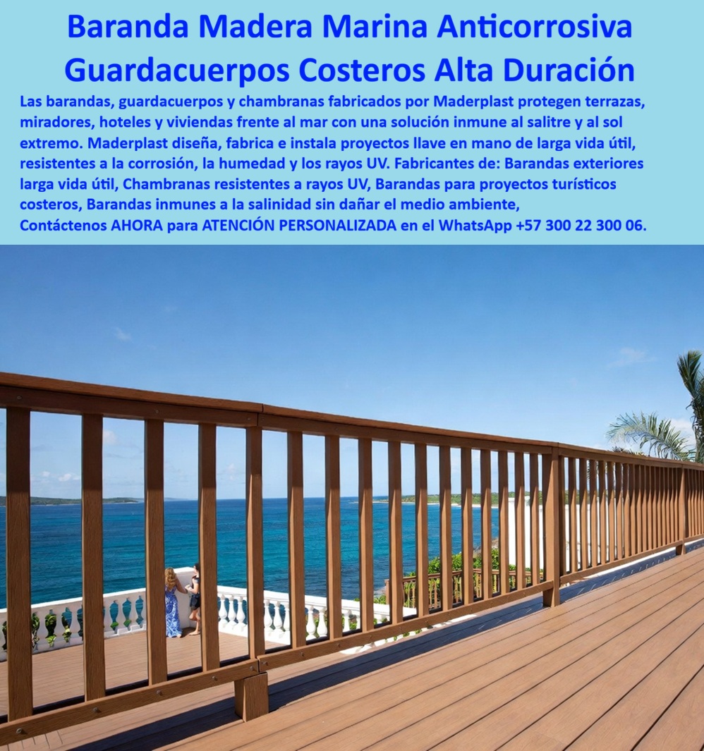 Barandas Terrazas Inmunes A La Salinidad Baranda Madera Maderplast - Baranda WPC Terraza Frente Al Mar Anticorrosiva Duradera, Guardacuerpos Miradores Resistentes Al Salitre Marino, Chambranas muelles de alta resistencia al sol extremo, Antepecho Barandas Terrazas Inmunes A La Salinidad Baranda Madera Maderplast Baranda WPC Terraza Frente Al Mar Anticorrosiva Duradera Guardacuerpos Miradores Resistentes Al Salitre Marino Chambranas muelles de alta resistencia al sol extremo Antepecho