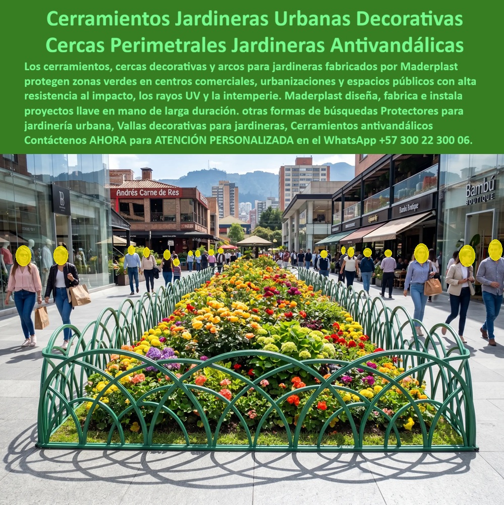Cerramiento jardineras Cerca Decorativa Arcos Jardín Maderplast - Cerramientos Perimetrales Decorativos con Arcos Resistentes UV Duraderos, Protectores de jardinería de alta resistencia anti impacto, Valla Decorativa Curva Jardinera Urbanización Cerramiento jardineras Cerca Decorativa Arcos Jardín Maderplast Cerramientos Perimetrales Decorativos con Arcos Resistentes UV Duraderos Protectores de jardinería de alta resistencia anti impacto Valla Decorativa Curva Jardinera Urbanización