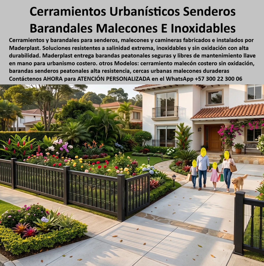 Cerramientos Urbanísticos Senderos Y Malecones camineras Maderplast - Cercas malecones resistentes a la salinidad extrema, Barandales de cercados de caminos inoxidables senderos, Baranda Corredor Peatonal Inoxidable Sin Oxidación Duradera, Cerca Cerramientos Urbanísticos Senderos Y Malecones camineras Maderplast Cercas malecones resistentes a la salinidad extrema Barandales de cercados de caminos inoxidables senderos Baranda Corredor Peatonal Inoxidable Sin Oxidación Duradera Cerca