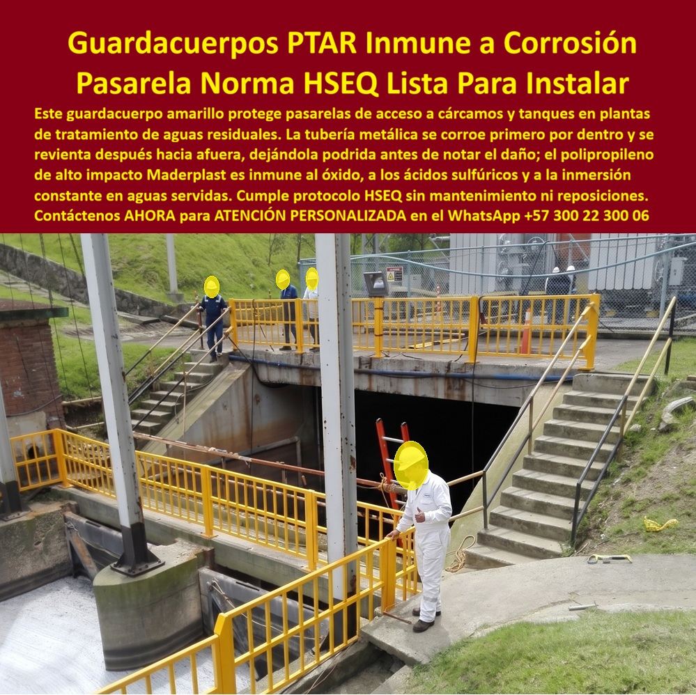 Pasarelas con Barandas Ptar Anticorrosivas Senderos PTAR Maderplast Pasarelas Con Barandas PTAR Alta Durabilidad HSEQ Pasarelas industriales dieléctricas listas instalar Guardacuerpos Plantas De Tratamiento Fácil Instalación Sistema Pasarela Pasarelas con Barandas Ptar Anticorrosivas Senderos PTAR Maderplast Pasarelas Con Barandas PTAR Alta Durabilidad HSEQ Pasarelas industriales dieléctricas listas instalar Guardacuerpos Plantas De Tratamiento Fácil Instalación Sistema Pasarela