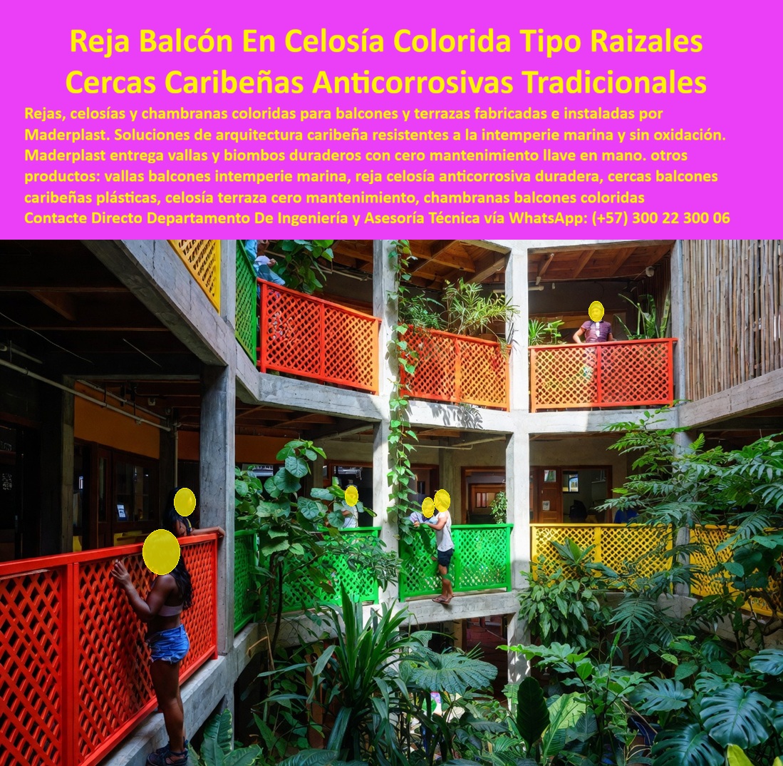 Reja Balcón Celosía Colorida Cercas De Balcones Valla Biombos Maderplast - Celosía Terraza Costera Resistente Intemperie Marina, Balcones Coloridos Arquitectura Caribeña, Chambrana Celosía Caribeña Anticorrosiva Sin Oxidación Duradera, Reja Valla Reja Balcón Celosía Colorida Cercas De Balcones Valla Biombos Maderplast Celosía Terraza Costera Resistente Intemperie Marina Balcones Coloridos Arquitectura Caribeña Chambrana Celosía Caribeña Anticorrosiva Sin Oxidación Duradera Reja Valla