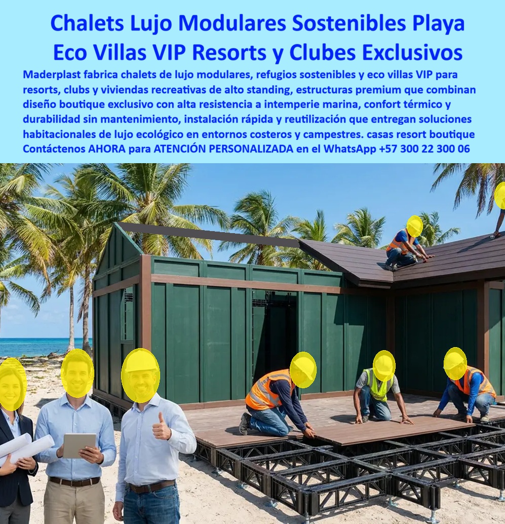 Chalets De Lujo Modernos Casas Exclusivas Clubs Y Resorts Maderplast Casas Resort Tipo Boutique Refugio de lujo sostenible playa Casas de Lujo Modulares Viviendas VIP Recreativas Eco Villas de Lujo Vivienda campestre alto standing