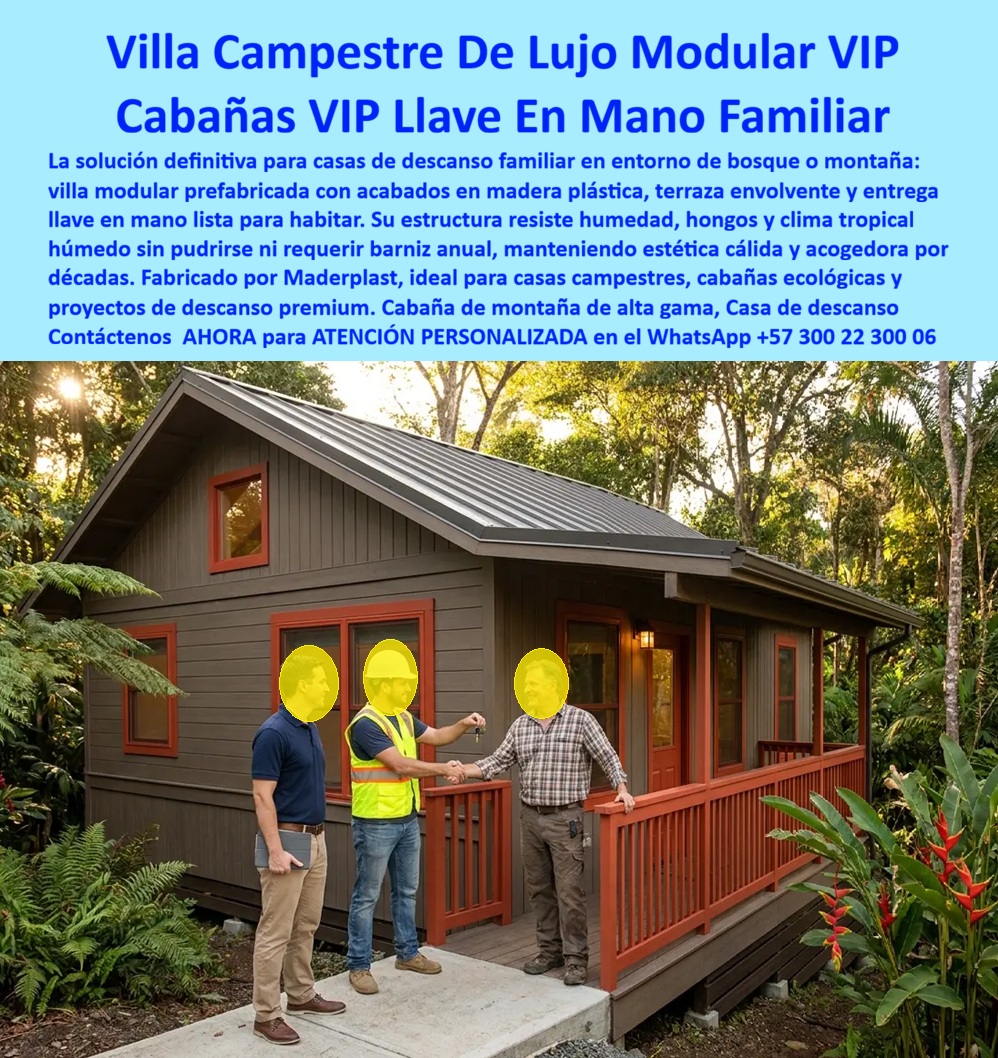 Chalets De Lujo Modernos Casas Exclusivas Clubs Y Resorts Maderplast Villas de Lujo Modulares Casa de descanso premium para familia Casa de playa de lujo prefabricada Casas Campestres de Lujo Cabaña ecológica de lujo frente al mar