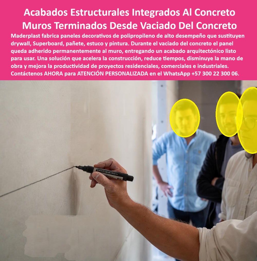 Muro Decorativo Mampostería Seca Panel Constructivo Antihumedad Maderplast Drywall de polipropileno impermeable baños y cocinas Láminas Plásticas Fachadas y Paredes Muro Inteligente Superboard de polipropileno resistente a la humedad