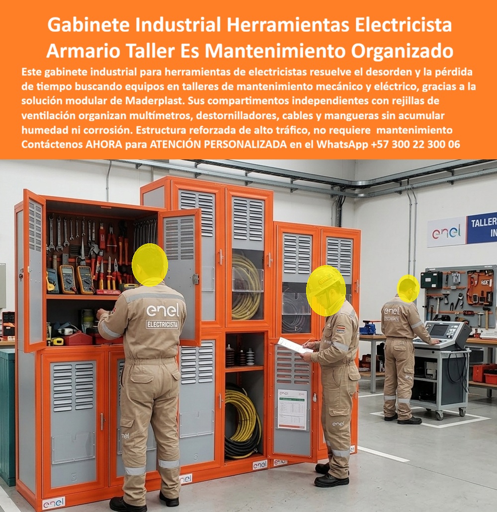 Gabinetes Industriales Muebles Para Herramientas Armarios De Maderplast Gabinetes para mantenimiento mecánico y eléctrico 00