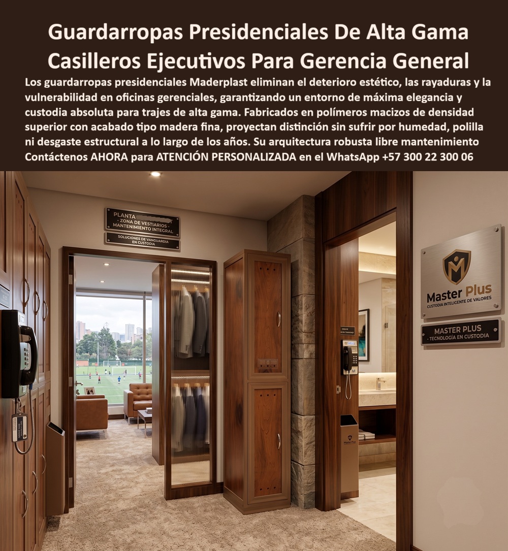 Guardarropa Presidencias Lockers Premium De Gerencia General Maderplast Casilleros ejecutivos de alta gama para oficinas Locker Ejecutivo Que Transmite Orden Seguridad Y Elegancia Guardarropas ejecutivos para traje de alta gama Locker A