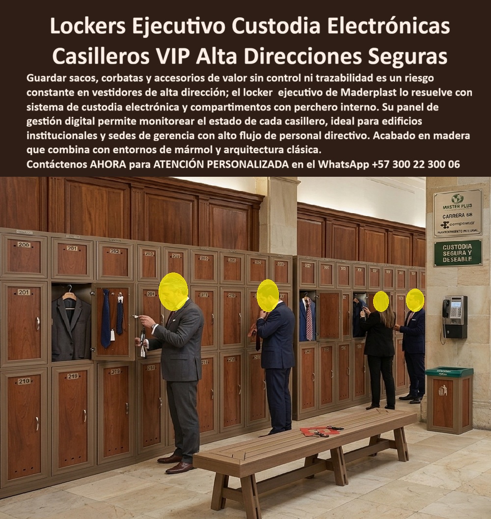 Guardarropa Presidencias Lockers Premium De Gerencia General Maderplast Locker Ejecutivo Que Organiza Vestidores De Alta Dirección Locker Ejecutivo De Lujo Con Custodia Electrónica Segura Locker De Lujo Para Gerencias Y Presidencias VIP