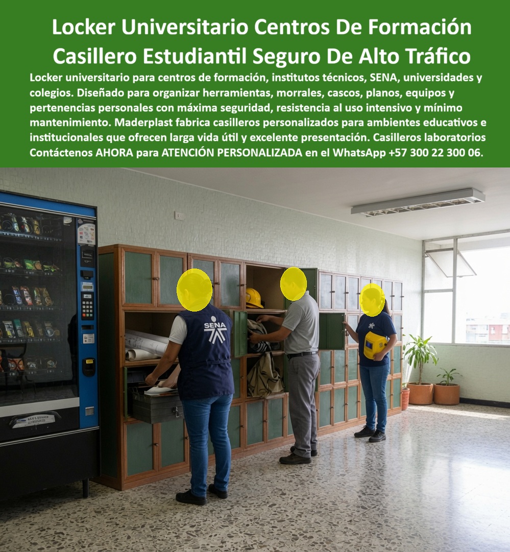 Locker Casilleros para universidades Locker Centros De Formación Maderplast Casillero De Madera Para Instructores Guarda Planos Locker Estudiantil Antivandálico De Alta Durabilidad Locker Escolar Numerado Resistente Para Alto Tráfico VIP