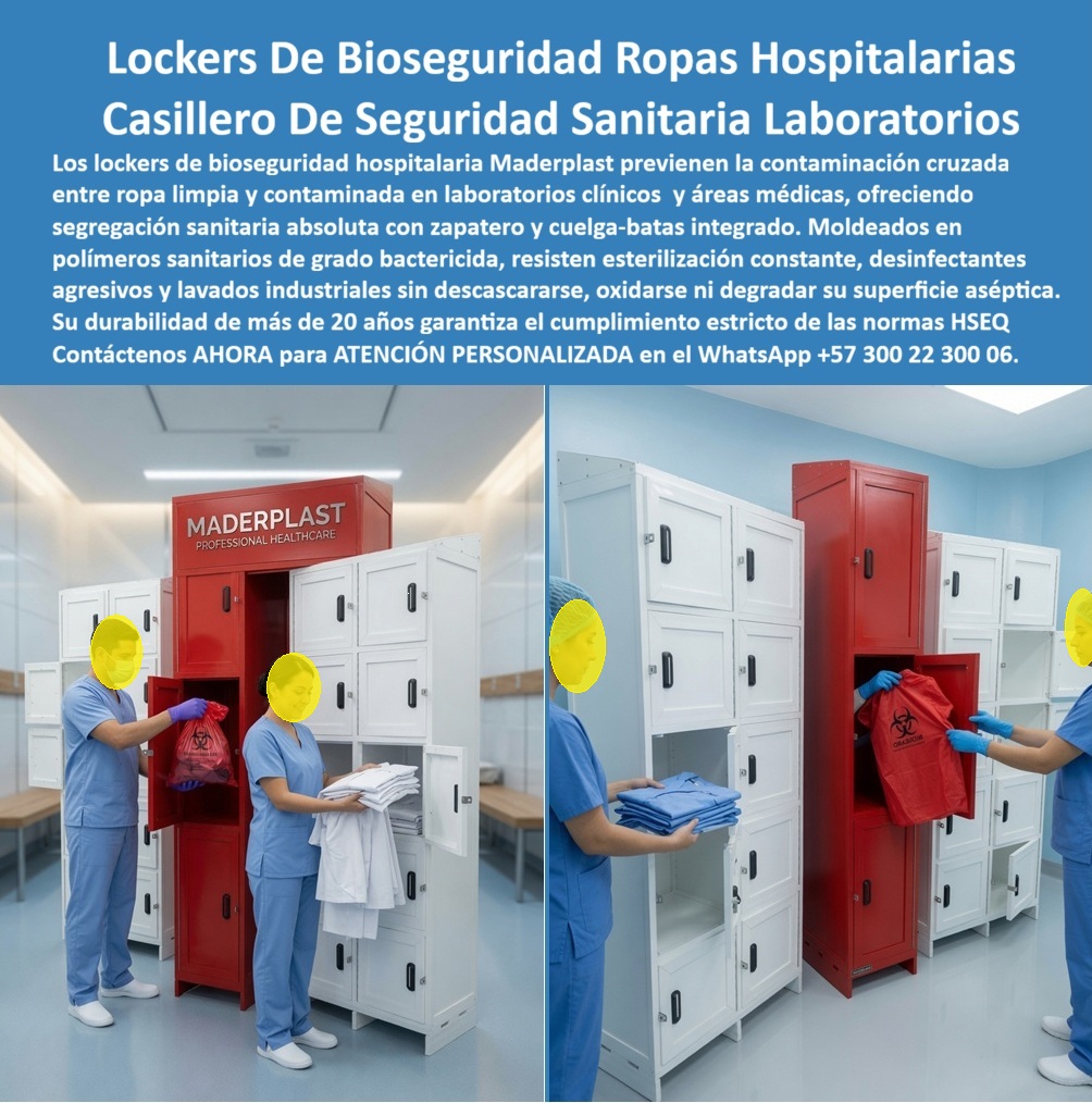Lockers Bioseguridad Hospitalaria Casilleros seguridad sanitaria Maderplast Ropa Limpia Contaminada Casillero Lockers Bioseguridad Hospitalaria Casilleros seguridad sanitaria Maderplast Ropa Limpia Contaminada Lockers Para Áreas