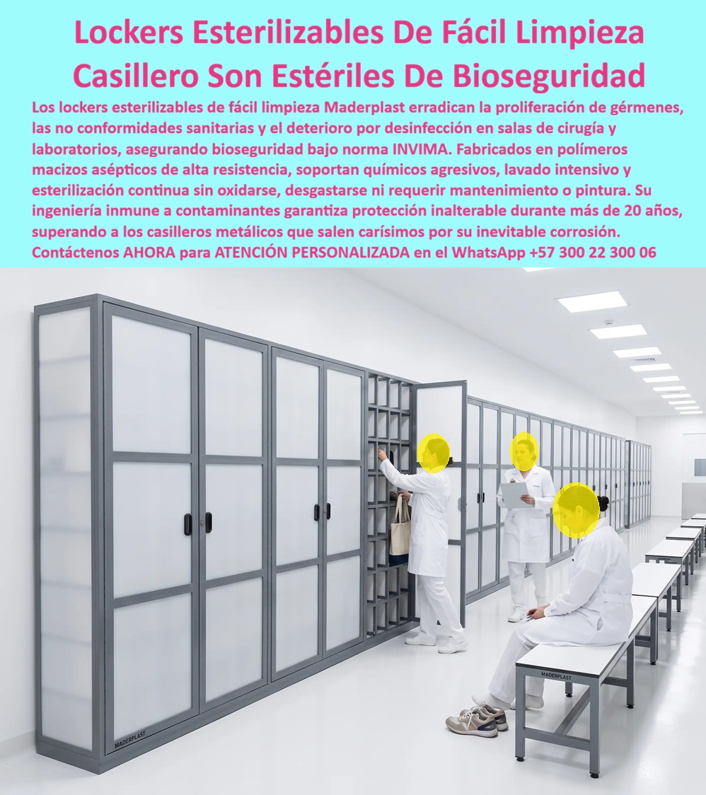 Lockers Hospitalarios Casilleros Clínicas Sala Cirugía Laboratorios Maderplast Lockers Esterilizables De Fácil Limpieza Casillero Estéril Bioseguridad Norma Invima Fácil Limpieza Casillero Aséptico Clínica Laboratorio Cero Contaminación