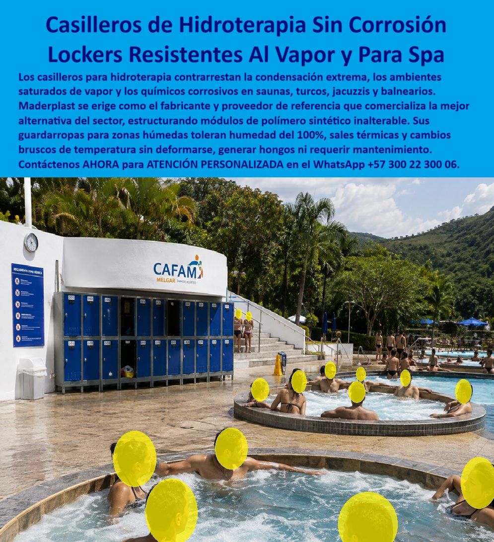 Lockers zonas húmedas spa hidromasajes jacuzzis turcos saunas Maderplast Casilleros para jacuzzis e hidromasajes de alta humedad Lockers Que Reducen Costos De Mantenimiento Lockers Que Eliminan Los Problemas Del Acero Casilleros saunas