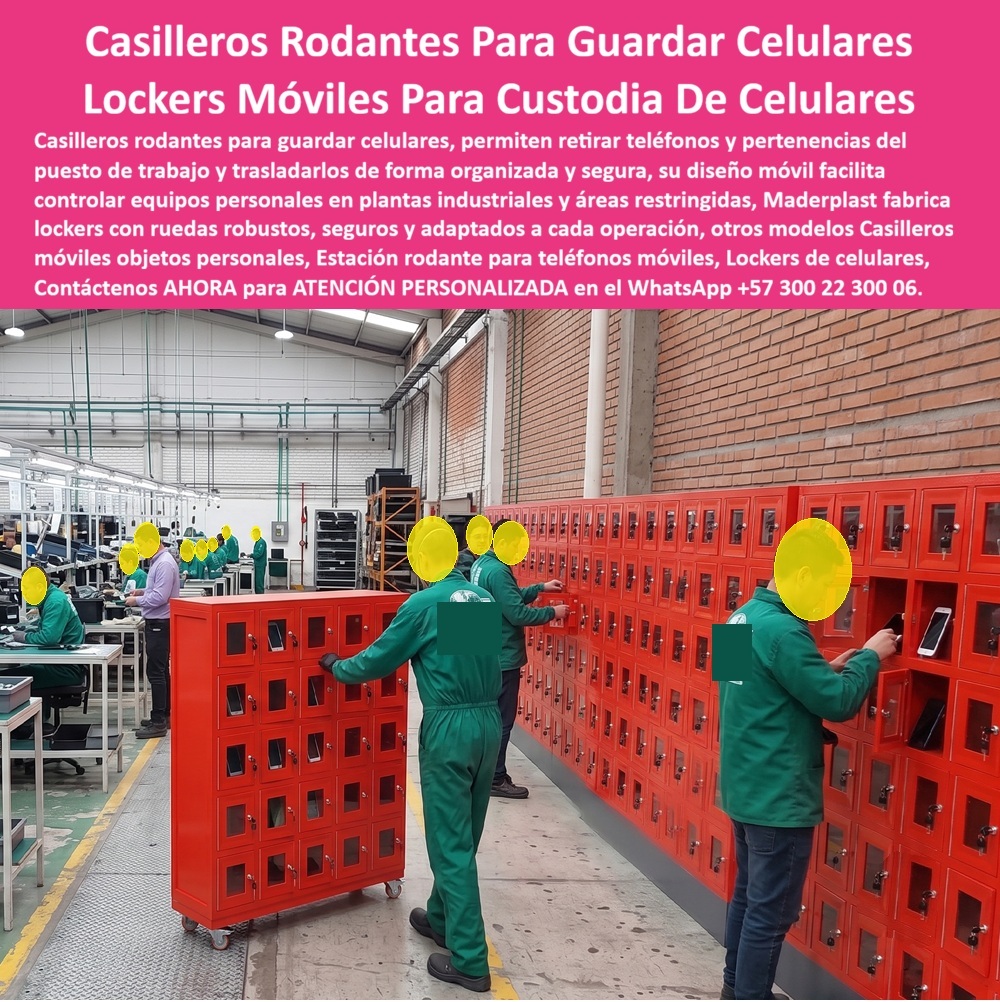 Mueble Rodante Para Guardar Celulares Casilleros Con Ruedas Maderplast Casilleros desplazables para celulares y pertenencias personales Estación Rodante Para Guardar Celulares En Áreas Industriales Móvil lockers de seguridad con ruedas