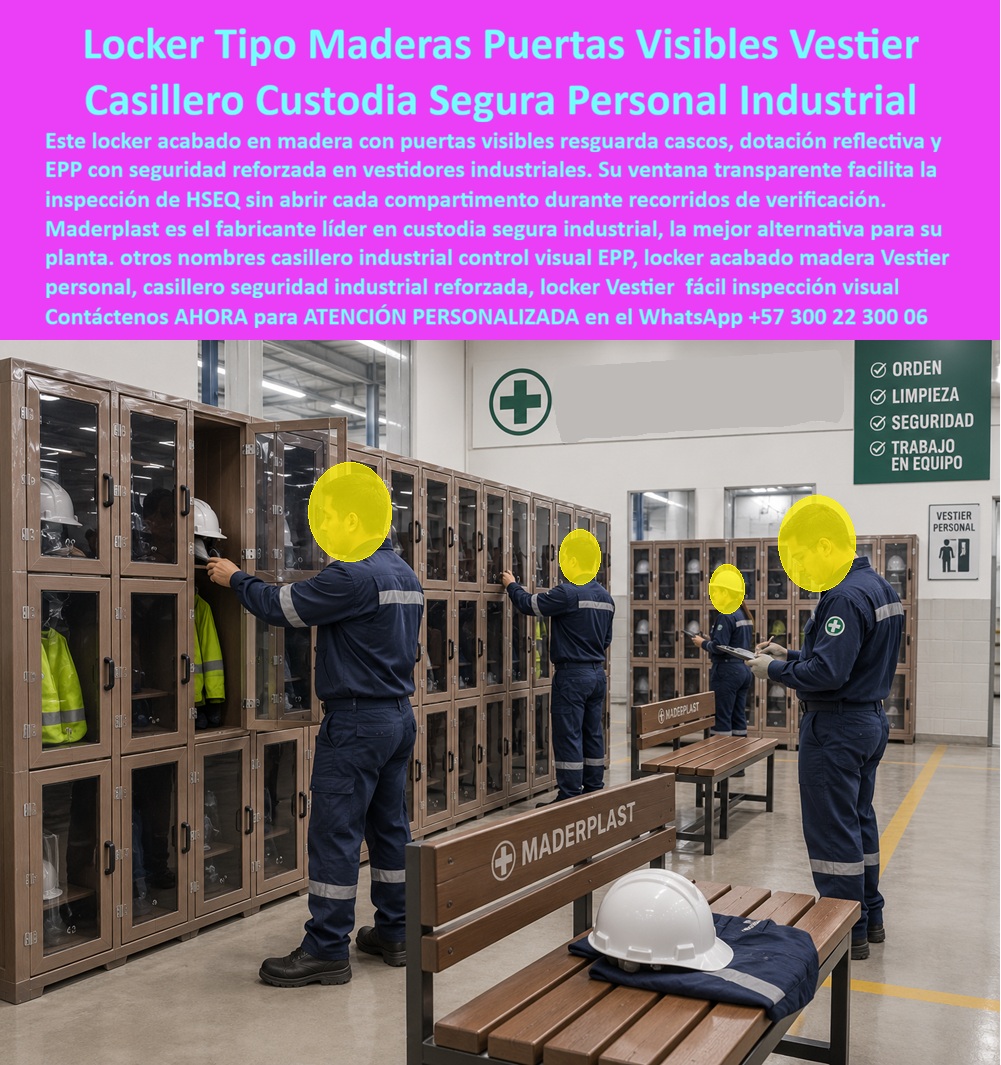 Puerta Casillero Transparente Locker Ventana Acrílica translúcida Maderplast Lockers Con Puertas Transparentes Para Custodia Segura Industrial Lockers Industriales Con Puertas Visibles Y Seguridad Reforzada Casillero Ventana Translúcida