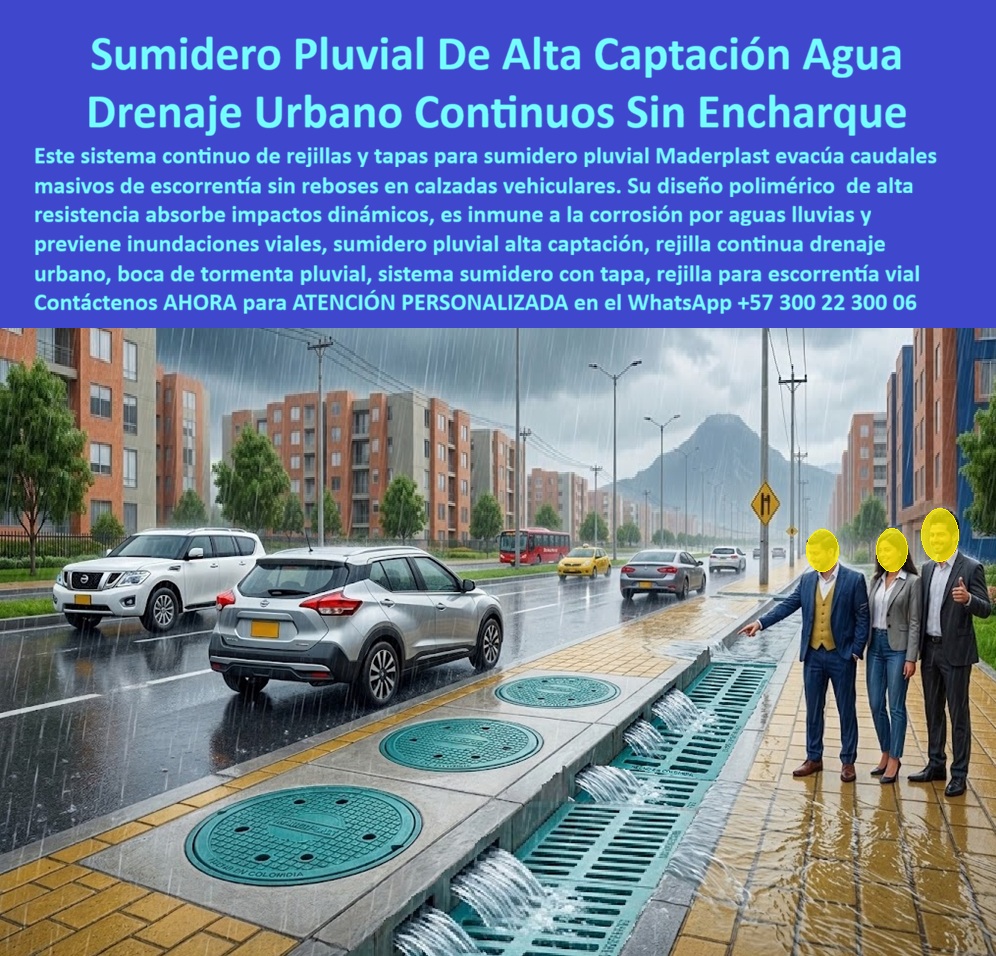 Sumidero Pluvial Control Técnico De Caudal Evaluación Sumidero Maderplast - Evaluación sumidero alta captación escorrentía, Boca Tormenta Certificada Eficiencia Comprobada Campo, Sistema Continuo De Rejillas Para Drenaje Urbano, Sumidero pluvial Sumidero Pluvial Control Técnico De Caudal Evaluación Sumidero Maderplast Evaluación sumidero alta captación escorrentía Boca Tormenta Certificada Eficiencia Comprobada Campo Sistema Continuo De Rejillas Para Drenaje Urbano Sumidero pluvial