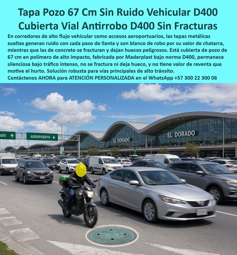 Tapa 67 Cm Alto Tráfic Resistente Robo Rotura Tapa Sumidero Maderplast - Tapa Plástica De Alto Impacto Para Vías Principales, Tapa manhole de 67 cm sin ruido vehicular D400, Cubierta de pozo de 67 cm sin fracturas ni hueco, Cubierta de pozo vial Tapa 67 Cm Alto Tráfic Resistente Robo Rotura Tapa Sumidero Maderplast Tapa Plástica De Alto Impacto Para Vías Principales Tapa manhole de 67 cm sin ruido vehicular D400 Cubierta de pozo de 67 cm sin fracturas ni hueco Cubierta de pozo vial