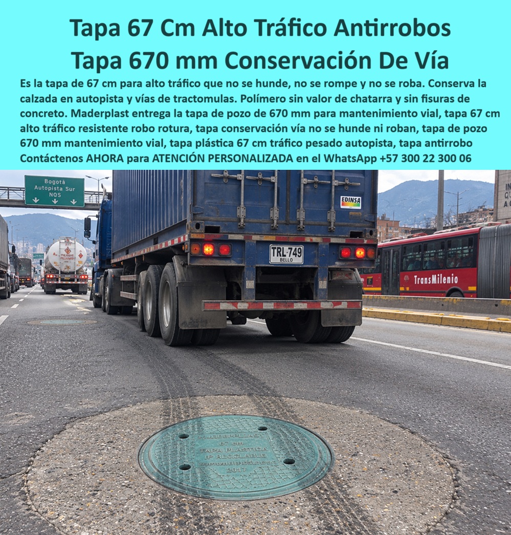 Tapa 67 Cm Alto Tráfic Resistente Robo Rotura Tapa Sumidero Maderplast - Tapa conservación vía no se hunde ni roban, Tapa De Pozo Resistente Mantenimiento Vial, Sumidero Lateral Con Rejilla Entrega A Tiempo Toda La Obra, Tapa 670 mm conservación Tapa 67 Cm Alto Tráfic Resistente Robo Rotura Tapa Sumidero Maderplast Tapa conservación vía no se hunde ni roban Tapa De Pozo Resistente Mantenimiento Vial Sumidero Lateral Con Rejilla Entrega A Tiempo Toda La Obra Tapa 670 mm conservación
