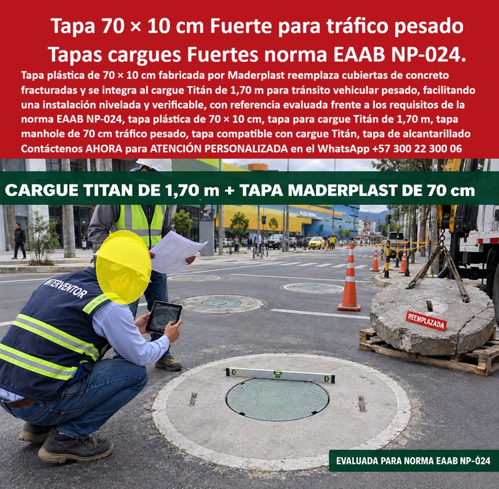 Tapa 70 X 10 Cm Tráfico Vehicular Pesado Tapa manhole 70 cm Maderplast - Tapa Cargue De 1,70 M Tráfico Superpesado, Tapa De Alcantarillado Compatible Con Cargue Titán, Tapa 70 Centímetros Diez Alto Cargue Grande Sin Fisuras, Tapa Plástica 70 X 10 Tapa 70 X 10 Cm Tráfico Vehicular Pesado Tapa manhole 70 cm Maderplast Tapa Cargue De 170 M Tráfico Superpesado Tapa De Alcantarillado Compatible Con Cargue Titán Tapa 70 Centímetros Diez Alto Cargue Grande Sin Fisuras Tapa Plástica 70 X 10